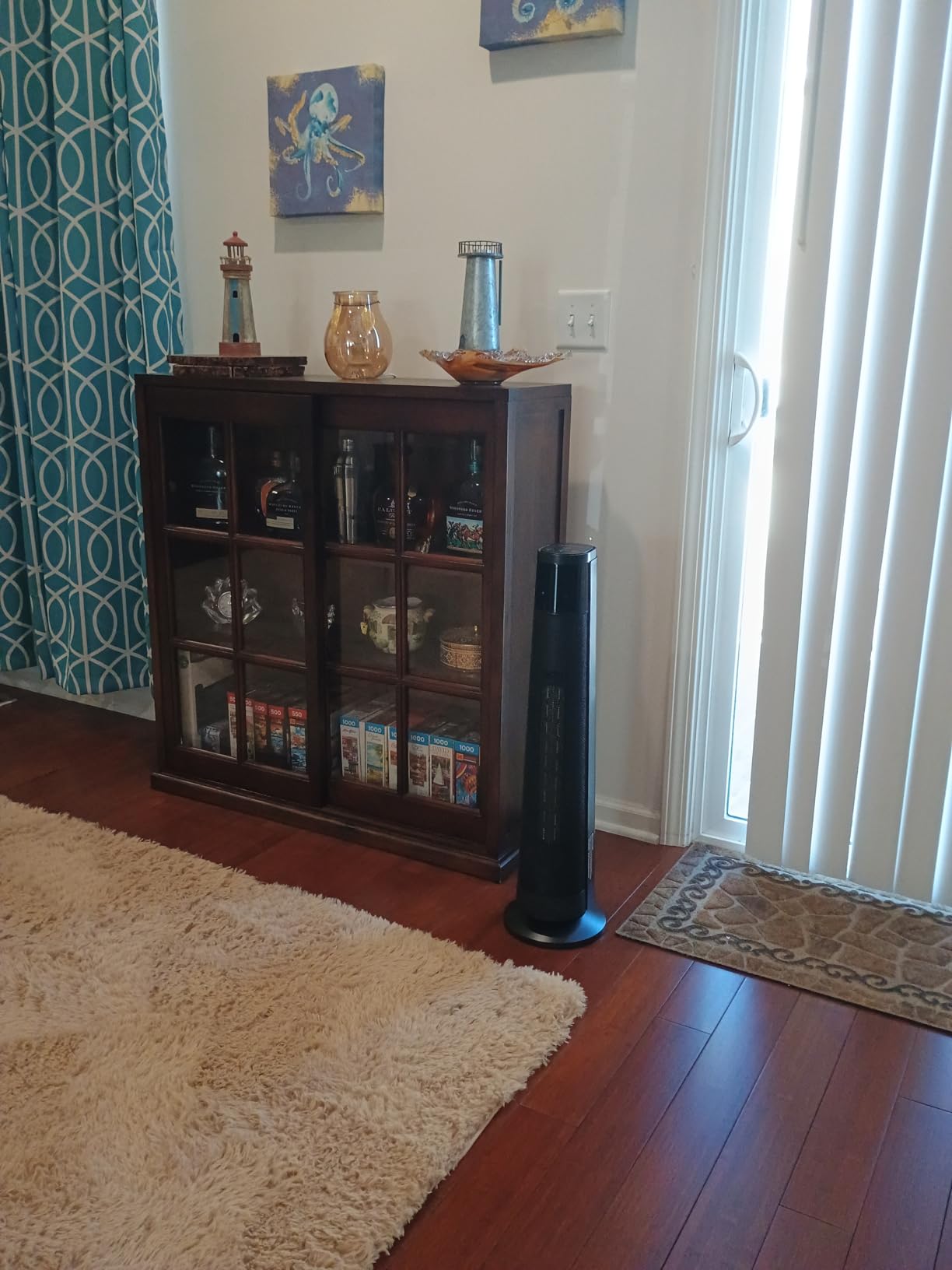 1500W Space Heaters for Indoor Use Large Room, WIFI Electric Heater with Voice Control, 5 Modes, ECO Thermostat, 12H Timer, Quiet & Safety PTC Ceramic Heater for Bedroom, Black, 1 Pack customer photo 2