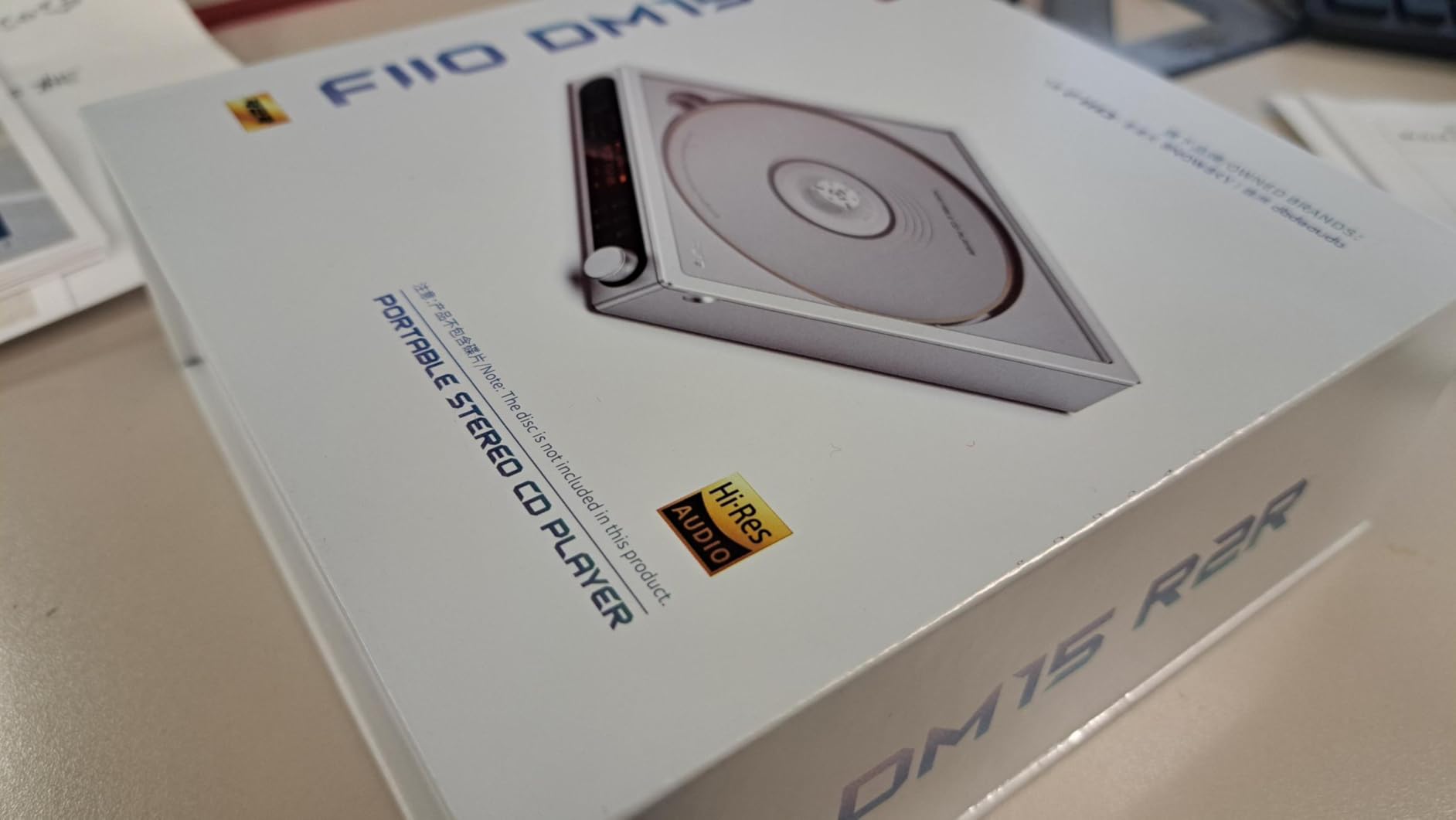 FiiO DM15 Portable Stereo CD Player with True 24Bit R2R DAC, 1150mW+1150mW High-Power Output, aptX Adaptive Bluetooth Transmitter, 24 Sound Presets, USB/CD HiFi Audio, HD Display (Black) customer photo 1