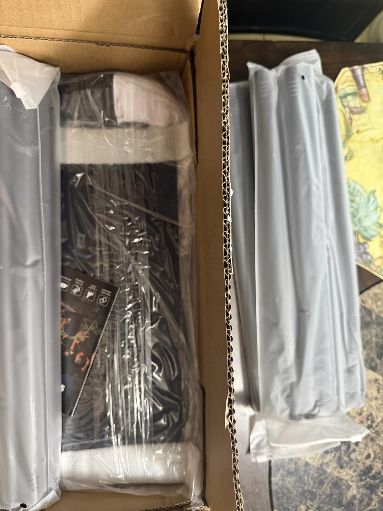 120inch Outdoor Projector Screen with Stand: 16:9 4K HD Portable Projector Screen Outdoor Indoor - Front/Rear Movie Screen with Carry Bag, Sandbag - Projection Screen for Backyard, Camping, Theater customer photo 1