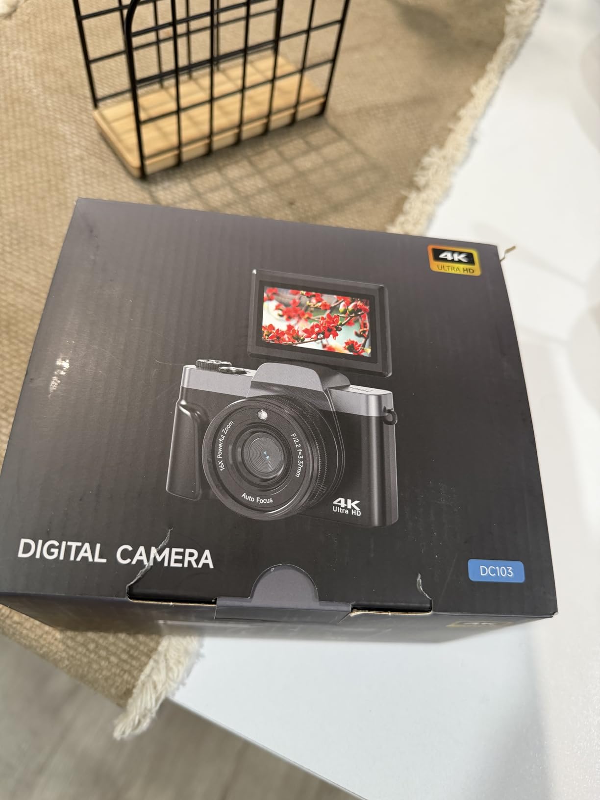 4K Digital Camera with WiFi 64MP Autofocus Vlogging Camera Compact Travel Cameras for Photography, 3