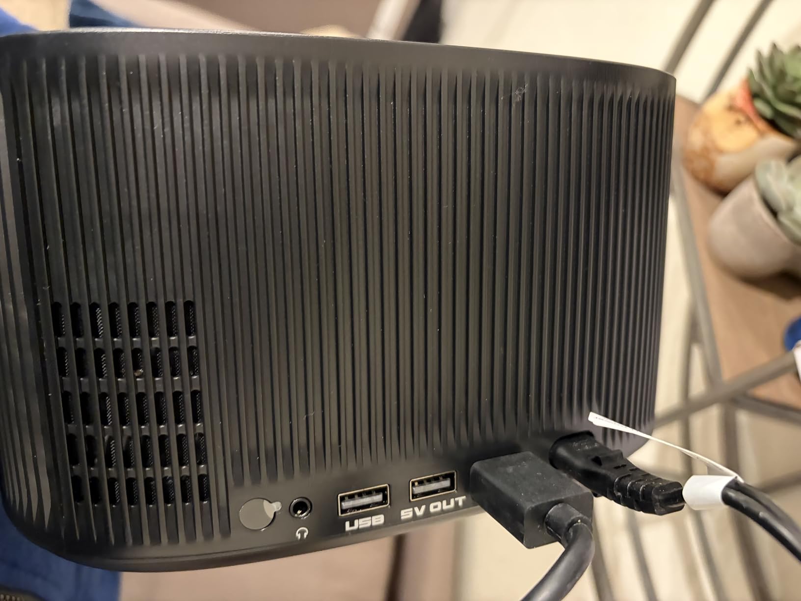 Projector-4K with WiFi and Bluetooth:[3500 ANSI/60W Dolby Audio/Official Licensed Apps], Outdoor-Projector with Smart OS 2.0 & AI Auto Focus, ONOAYO ONO5Pro 2.0 Smart Movie Projector for Indoor/Outdoor customer photo 1