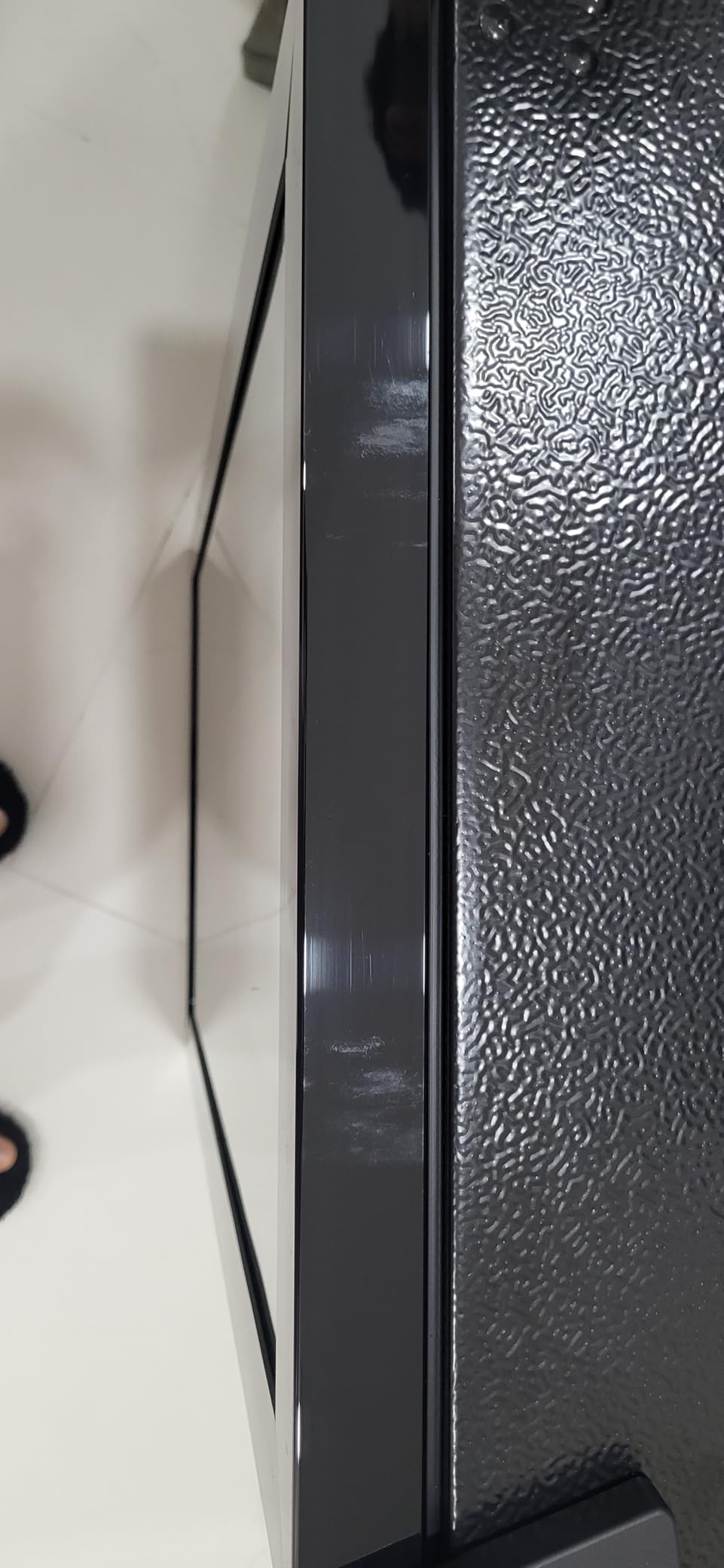 25 Bottle Compressor Wine Cooler Refrigerator, Freestanding Wine Cellar with 41-64°F Adjust Temp & Double-layer Glass Door for Red and White, Wine Cooler for Home Bar, Black customer photo 2