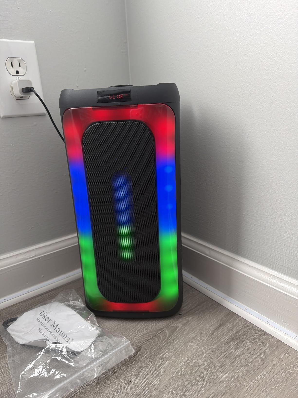 Karaoke Machine, Portable Bluetooth 5.3 Karaoke Speaker with 2 Wireless Microphones for Adults, PA System Speaker for Gatherings,Home Party,Outdoor,Camping, Support USB/TF Card/AUX in customer photo 2