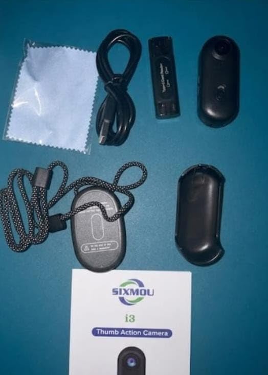 i3 4K Small POV Body Camera with Audio and Video Recording Accessories Kit Bundle, Thumb Size, Chest Wearable Mini Action Cam for Sports, Skiing, Vlogging, Motorcycle Helmet Camera(with 64G Card) customer photo 1