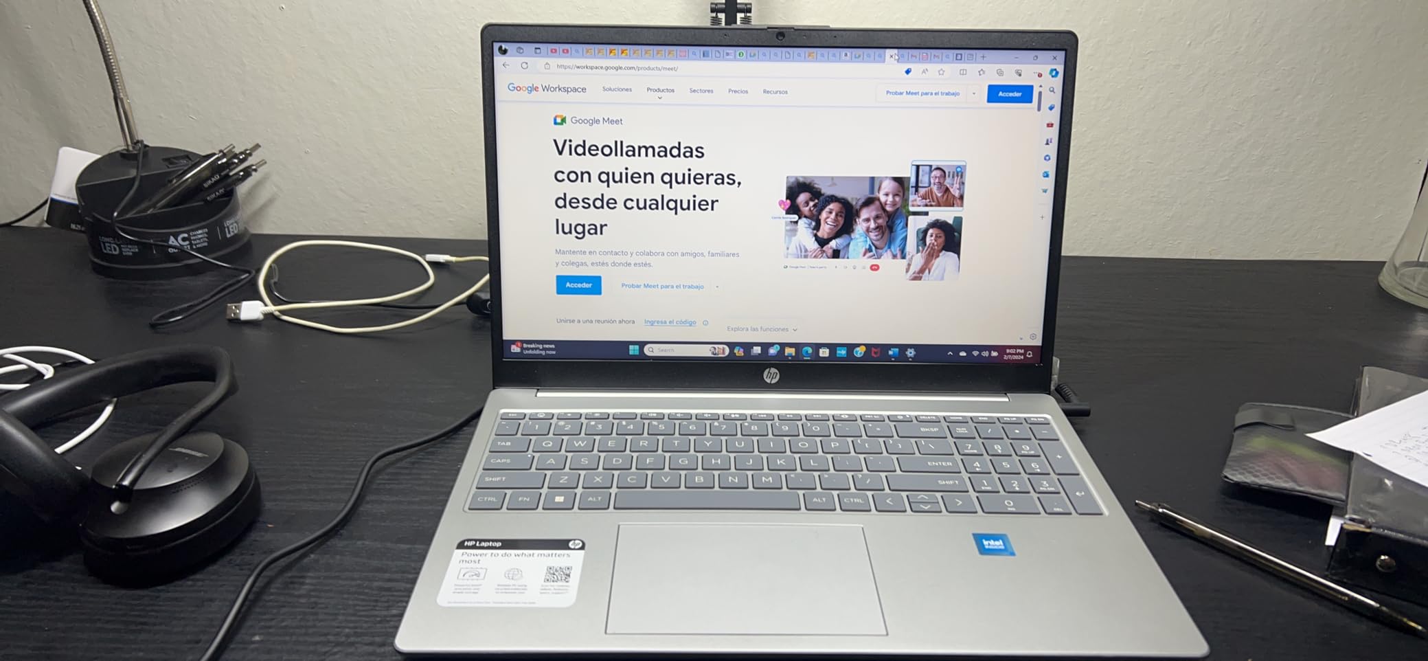 HP Ultrabook Laptop, 8GB RAM, 1.1TB Storage (1TB OneDrive + 64GB SSD), Microsoft 365 Included, Intel 2-Core | Fast, Smart, Budget-Friendly, AI-Ready Essential no Mouse, Rose Gold customer photo 2