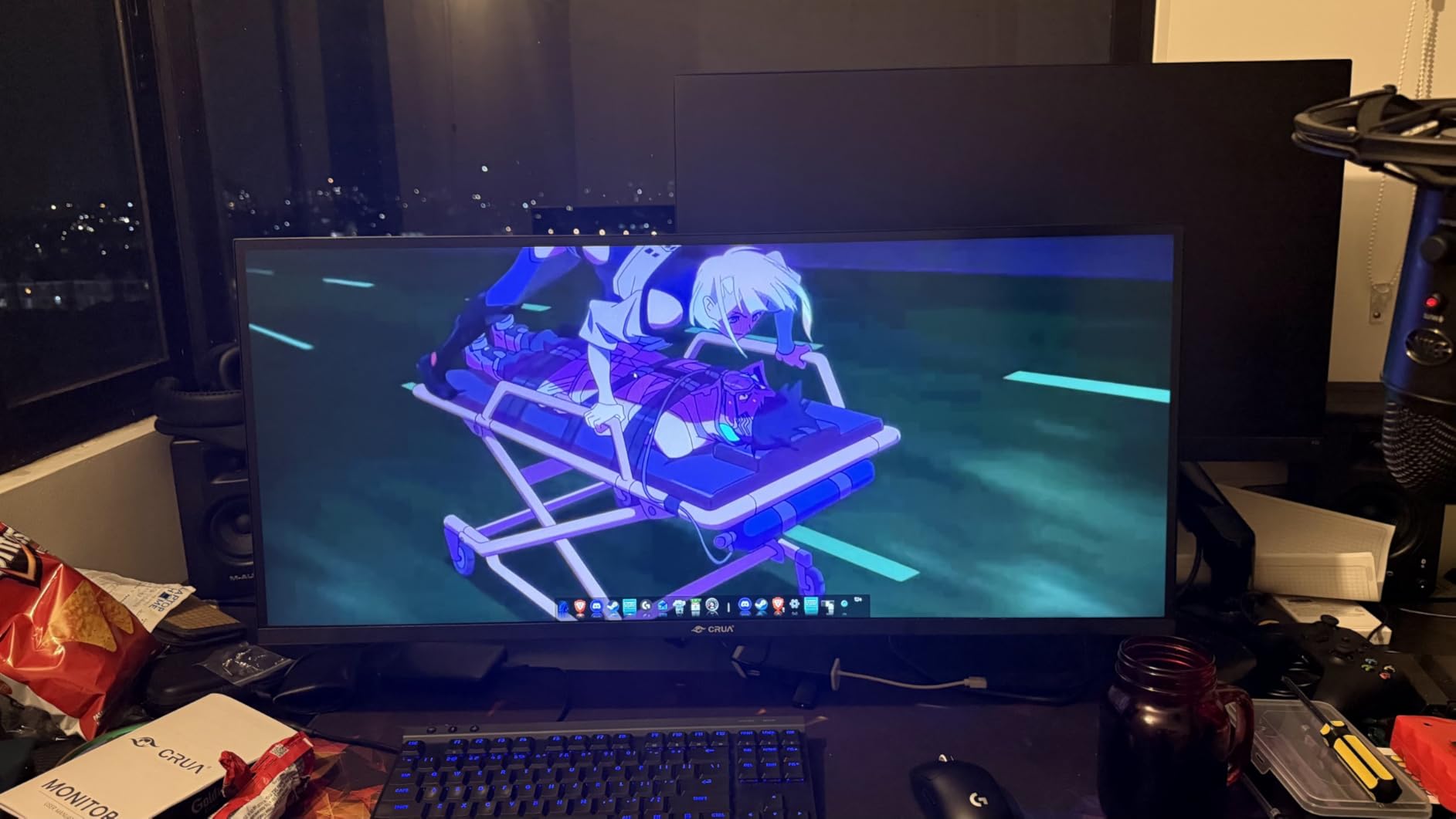 CRUA 32'' 4K Gaming Monitor 160Hz, UHD 3840x2160 IPS Screen, Height/Pivot/Swivel/Tilt Adjustable Vertical Monitor, Support FreeSync, Built-in Speakers, 120% sRGB, PIP/PBP customer photo 1