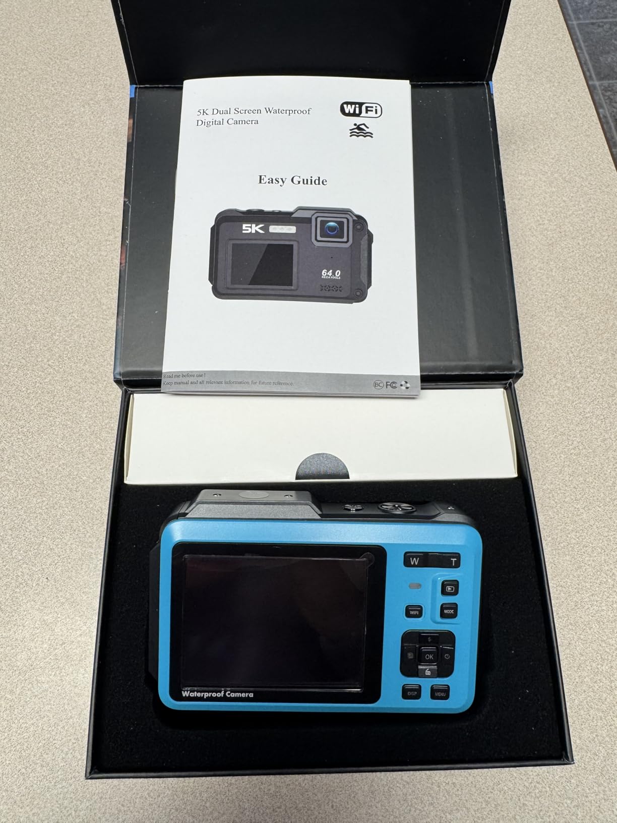 5K Underwater Digital Camera 64MP Waterproof Camera 16FT Floating Camera for Snorkeling Scuba Diving customer photo 1