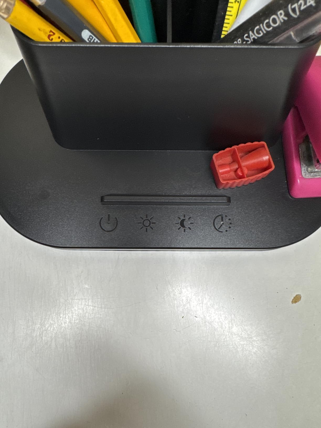 LED Desk Lamp for Office Home, Power Strip with 3 Outlets 4 USB Charging Ports(2 USBC), 4 Modes 5 Level Brightness Desk Light, Small Desk Lamp for College Dorm Room Essentials customer photo 2