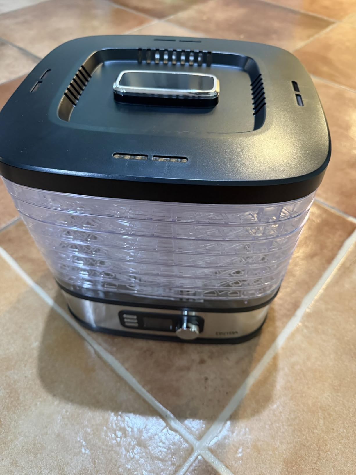 OSTBA Food Dehydrator, 5 Stainless Steel Trays, 400W Powerful Drying, 48H Timer & 95-160°F Temp Control, Quiet Small Dryer for Jerky, Fruits, Herbs, Mushrooms, BPA-Free, Recipes Included customer photo 2