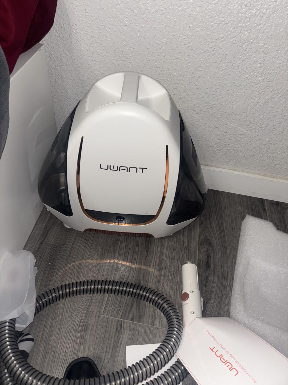 uwant Portable Carpet and Upholstery for Deep Cleaner, 18Kpa Carpet Cleaner Machine for Cars, Pets with Pet Pro Solution and Self Cleaning Set of 1 for Spot, Rug, Couch customer photo 1