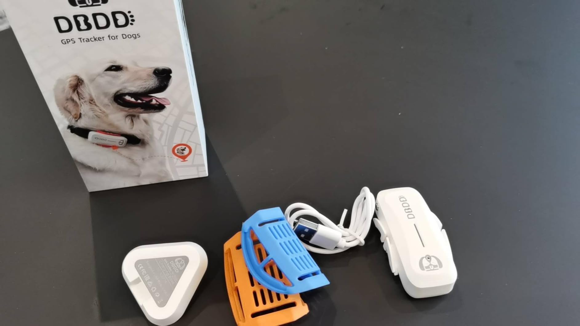 AI GPS Tracker for Dogs (40lbs+), Real Time Location and AI Health Care Management, Electronic Fence, Waterproof, iOS and Android Universal (Black) customer photo 1