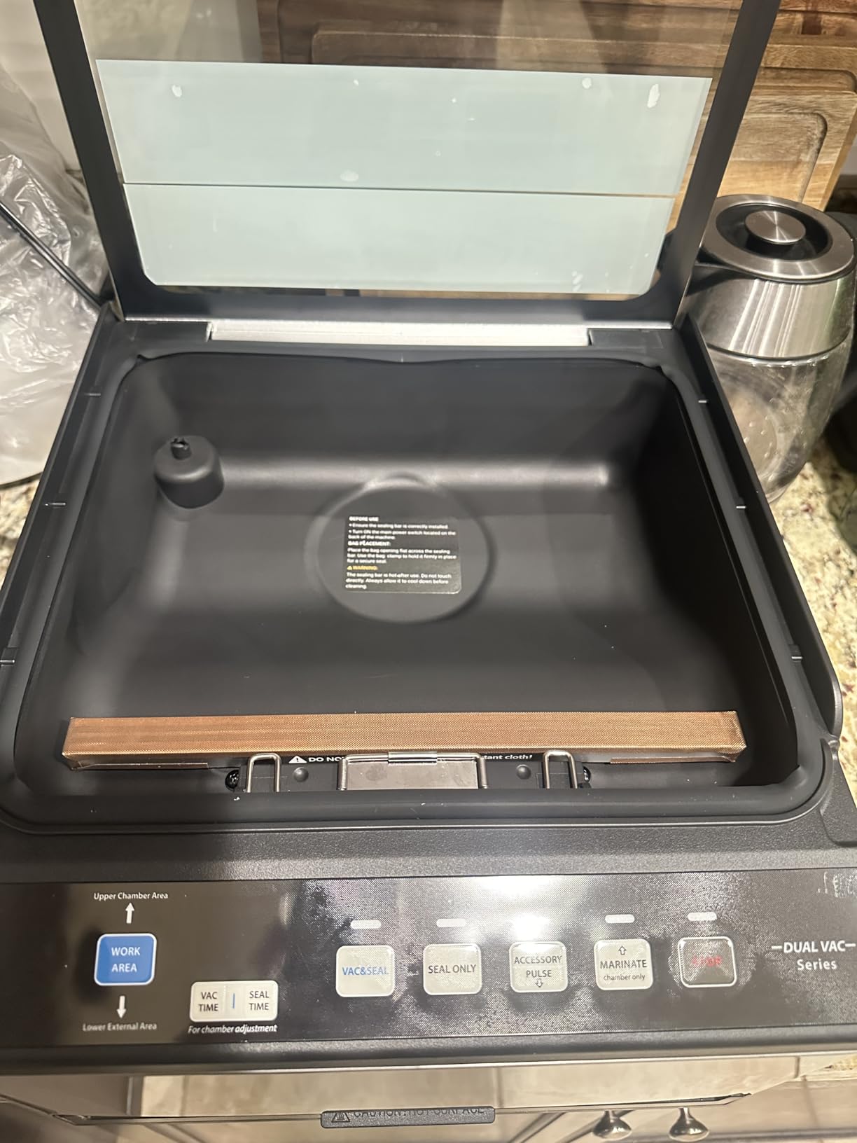 DualCore CVS101 Chamber Vacuum Sealer for Liquids & Sous Vide, 6L Dual Vacuum Zones & Extra-Wide Bag Clamp, 230W Dual-Core Dry Pump x4, Commercial-Grade Food Packaging Machine for Home Use customer photo 1