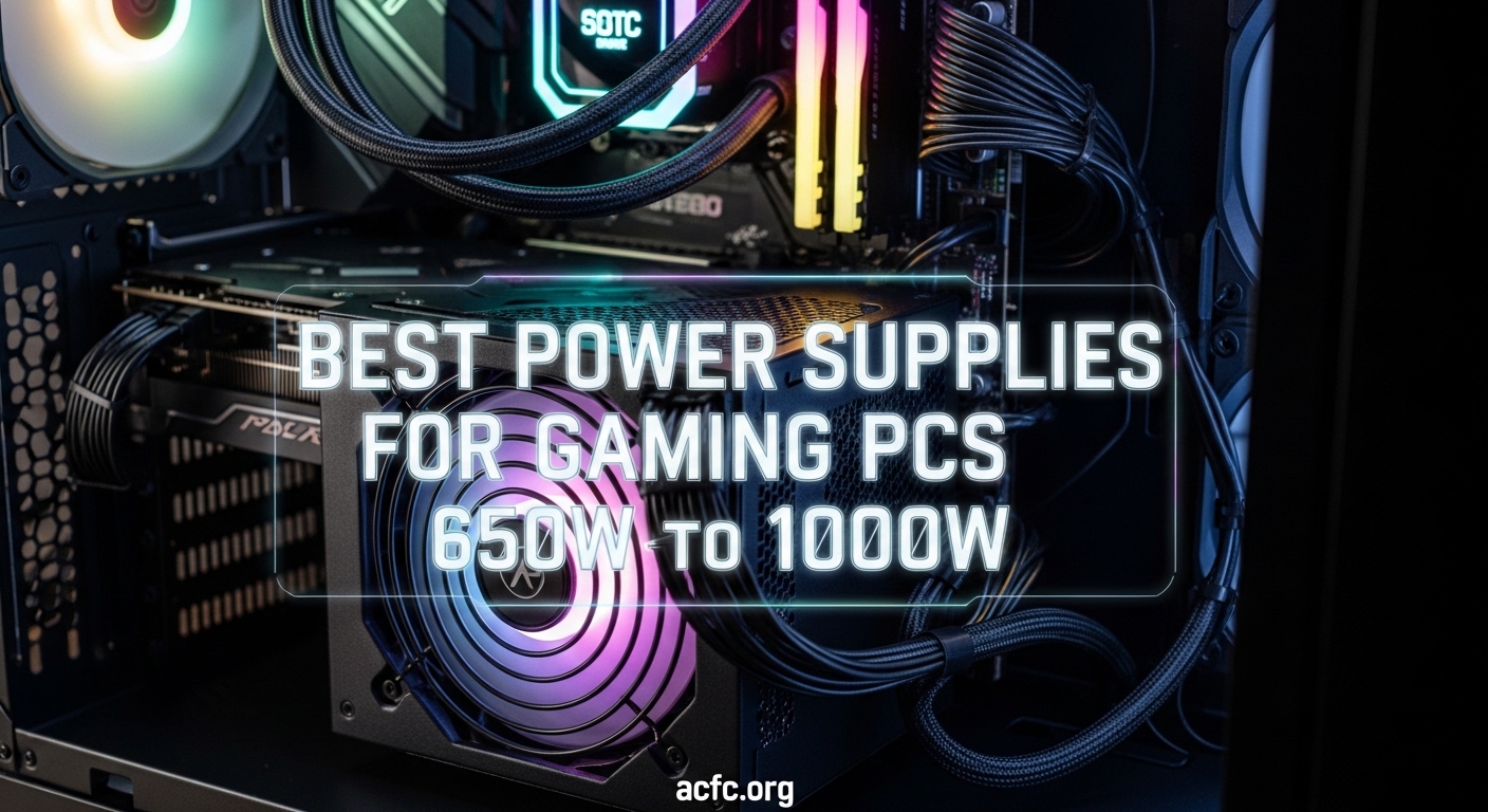 Best Power Supplies for Gaming PCs 650W to 1000W