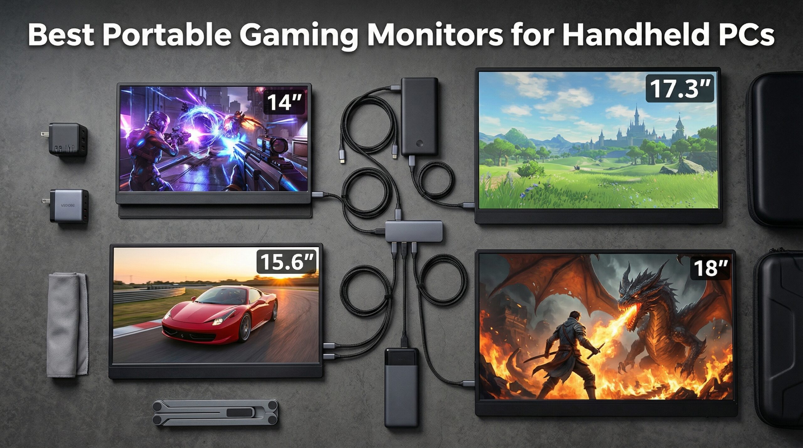 Best Portable Gaming Monitors for Handheld PCs