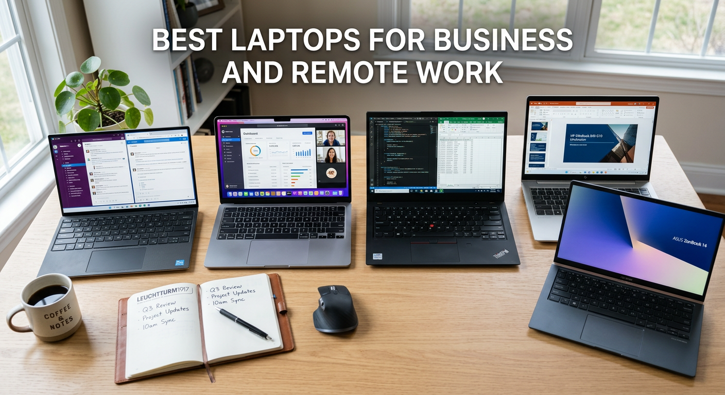 Best Laptops for Business and Remote Work