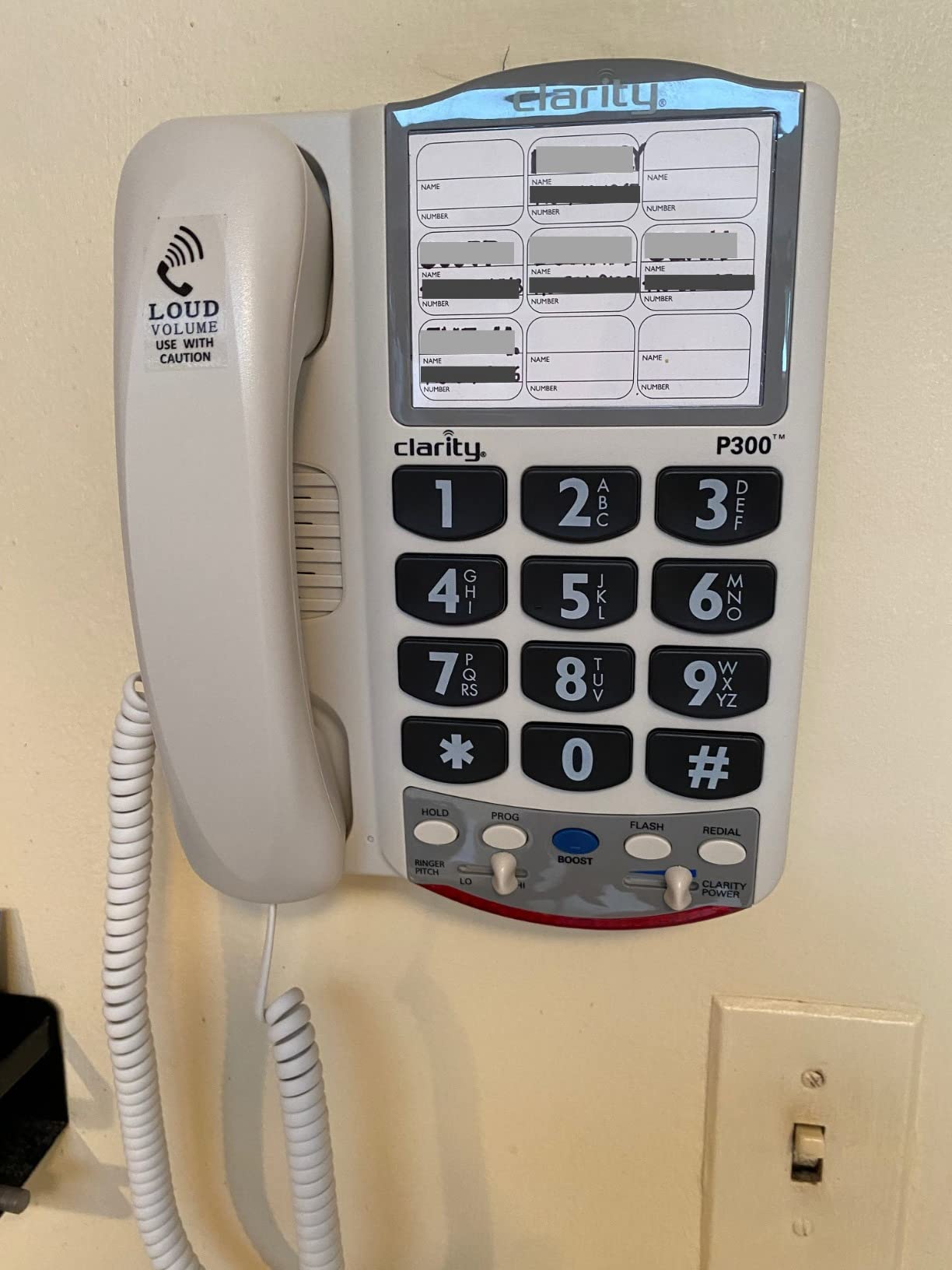 Clarity P300 Landline Phone with Sound Amplification, Hearing Impaired Phones, Adjustable Ringer Pitch and Volume Control, Corded Phone Design customer photo 1