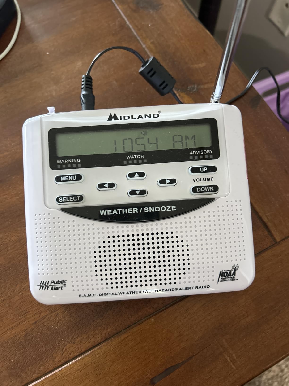 Midland - WR120B - NOAA Emergency Weather Alert Radio | Localized Programming, Trilingual Display, 60+ Emergency Alerts, Alarm, Selectable Alert Tone customer photo 2