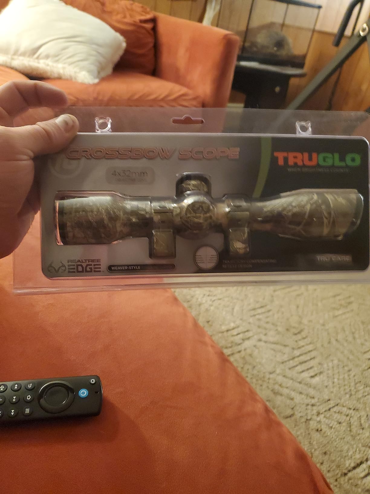 TRUGLO 4x32mm Compact Crossbow Scope with Scope Rings Included| BDC/Rangefinder, Realtree APG customer photo 1