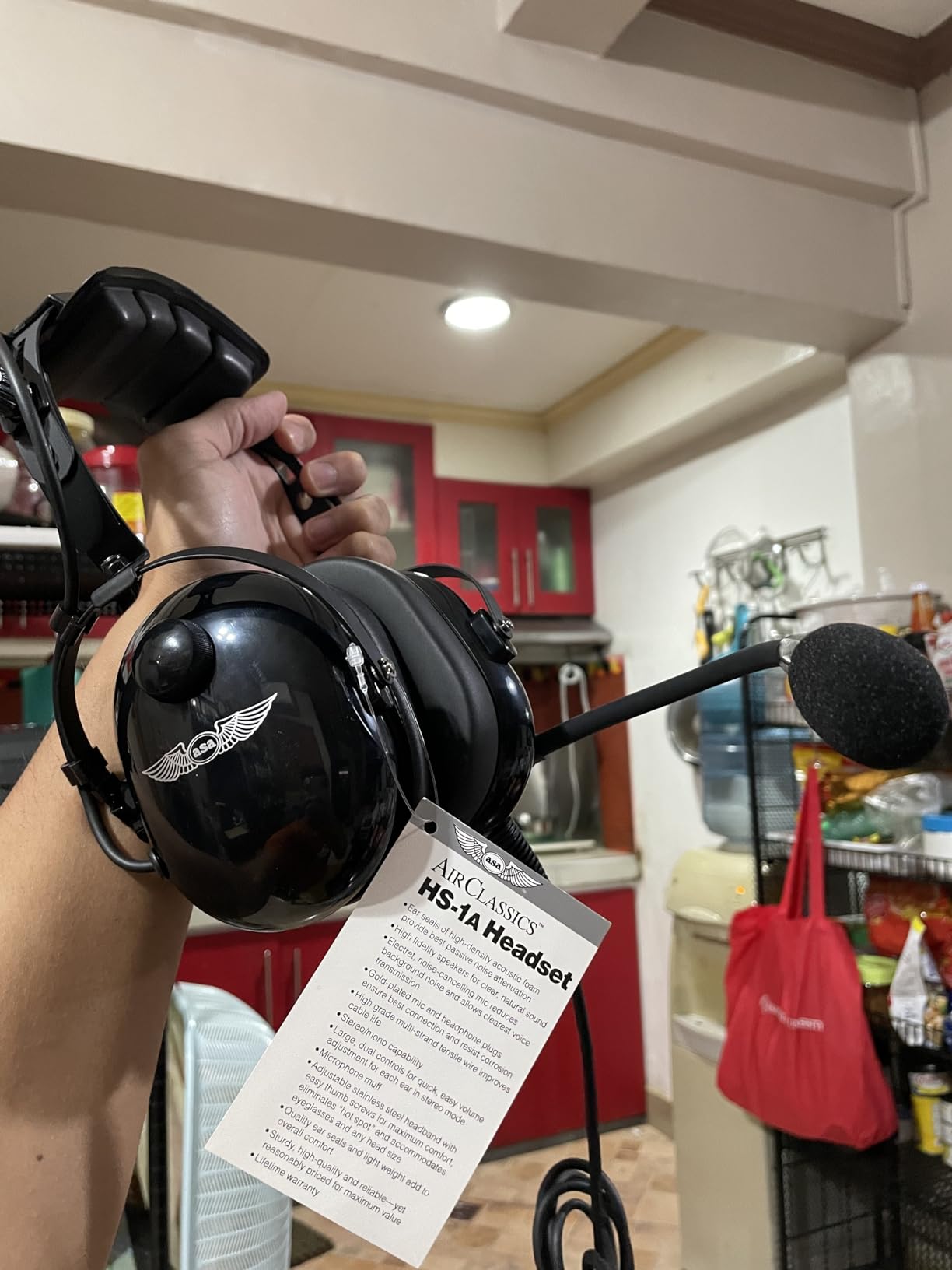 ASA HS-1 Aviation Headset customer photo 2