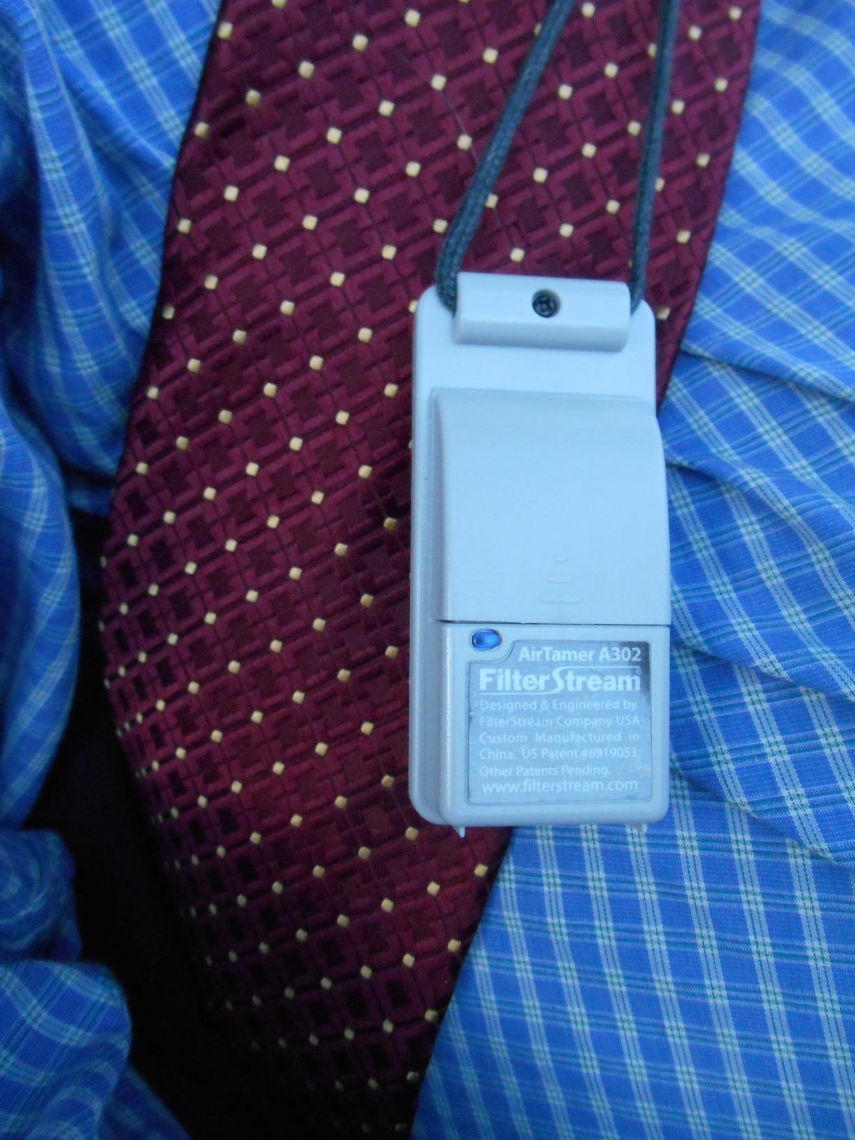 AirTamer A302 | Small Personal and Portable Air Purifier | Lithium Battery Operated | New Electrostatic Purification Technology, Proven Performance, Metal Travel Case customer photo 1