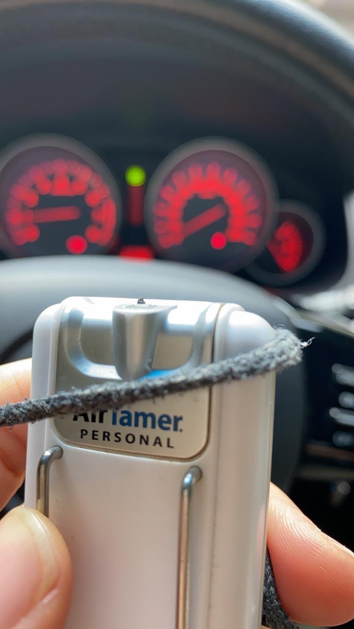 AirTamer A302 | Small Personal and Portable Air Purifier | Lithium Battery Operated | New Electrostatic Purification Technology, Proven Performance, Metal Travel Case customer photo 2