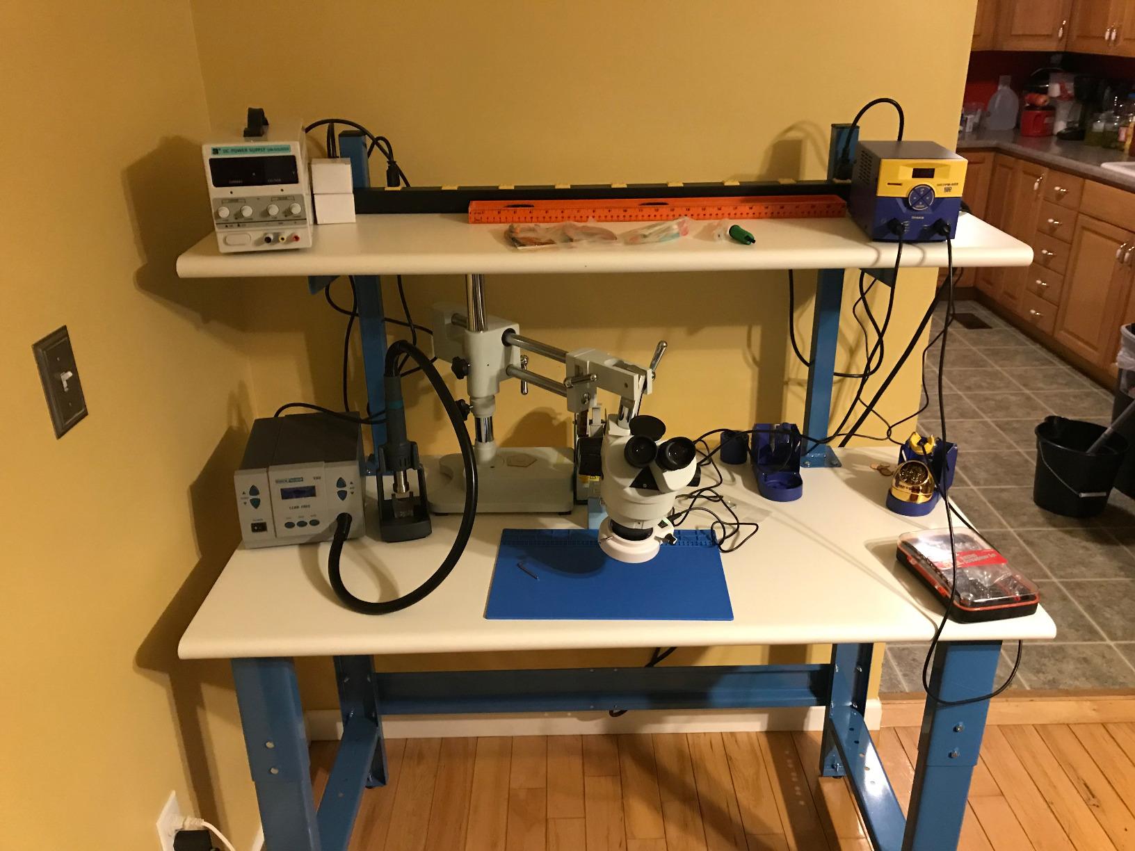 AmScope SM-4TPZ Professional Trinocular Stereo Zoom Microscope with Simultaneous Focus Control, WH10x Eyepieces, 3.5X-90X Magnification, 0.7X-4.5X Zoom Objective, Ambient Lighting, Double-Arm Boom Stand, Includes 0.5X and 2.0X Barlow Lens customer photo 2