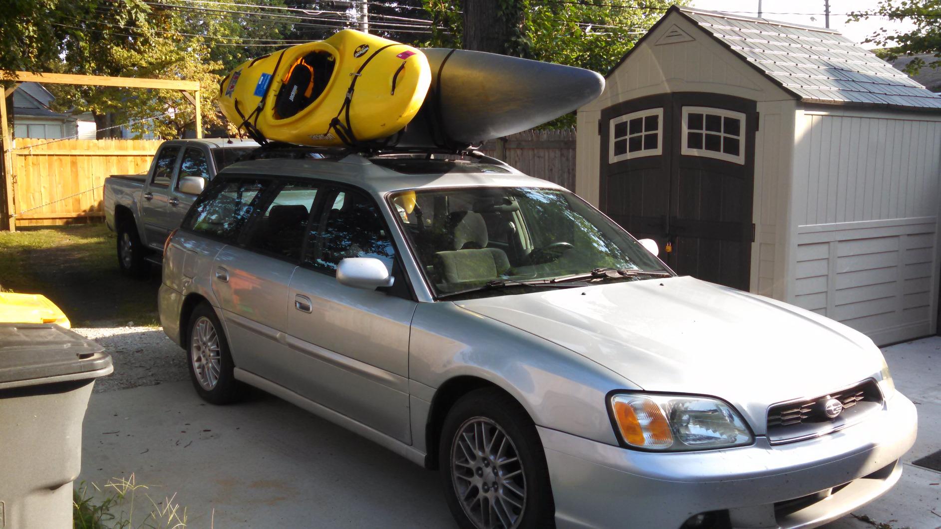 TMS Kayak Roof Racks for 2 Kayaks - Dual Universal Fit Carriers Include Two Sets of Straps for Cars, Trucks and SUVs - Easy to Mount J-Bar Style Carriers for Kayaks Canoes Paddleboards and Surfboards customer photo 2