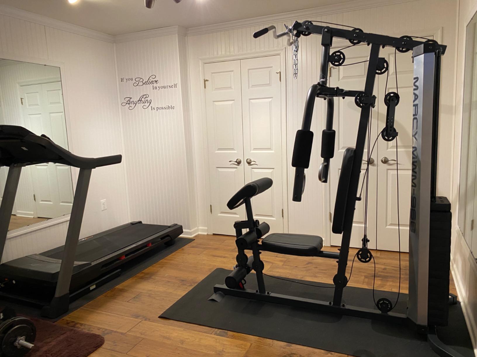 Marcy MWM-988 Multifunction Steel Home Gym 150lb Weight Stack Machine customer photo 1