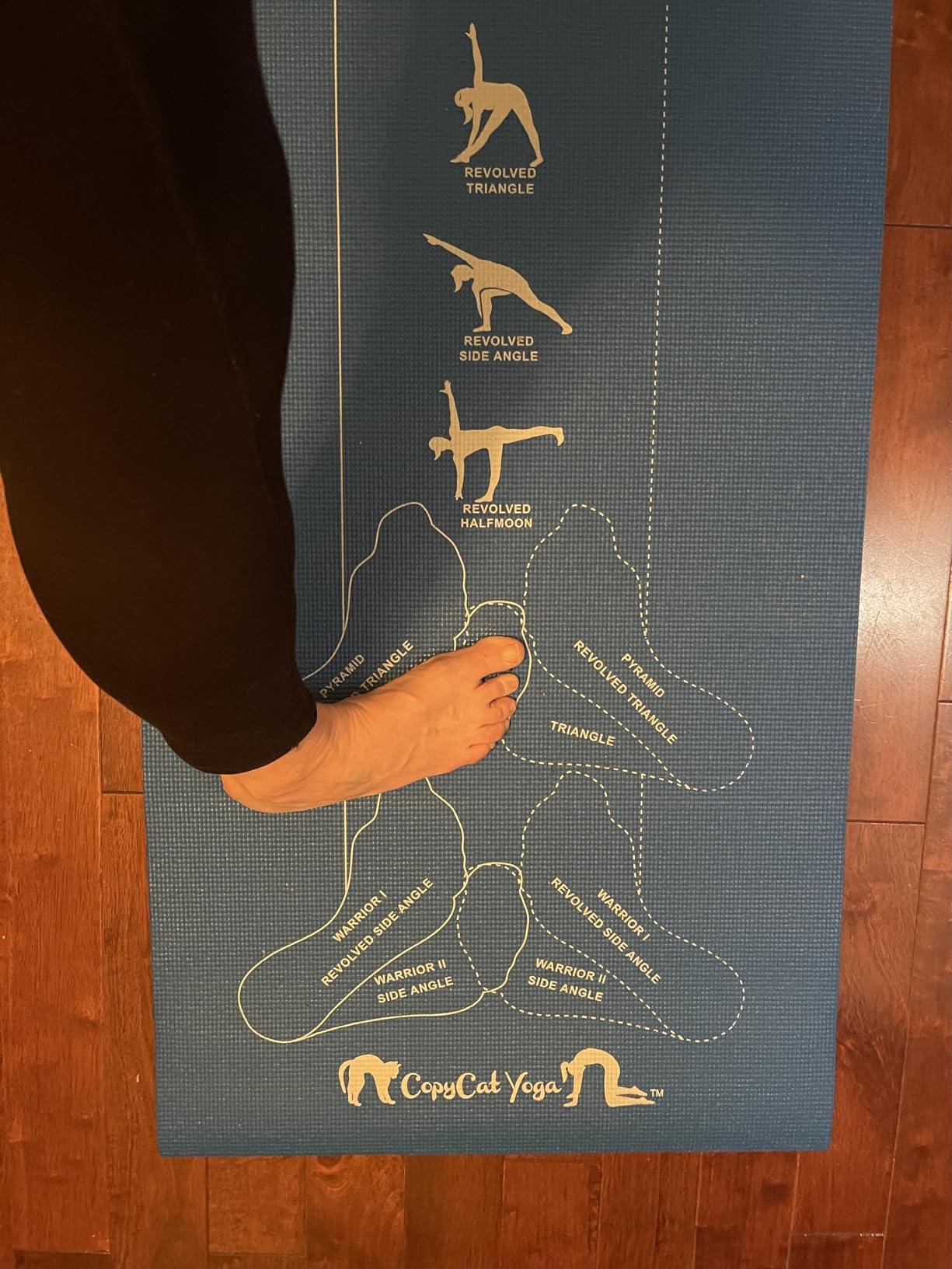 CopyCat Yoga Educational and Instructional Yoga Mat customer photo 2