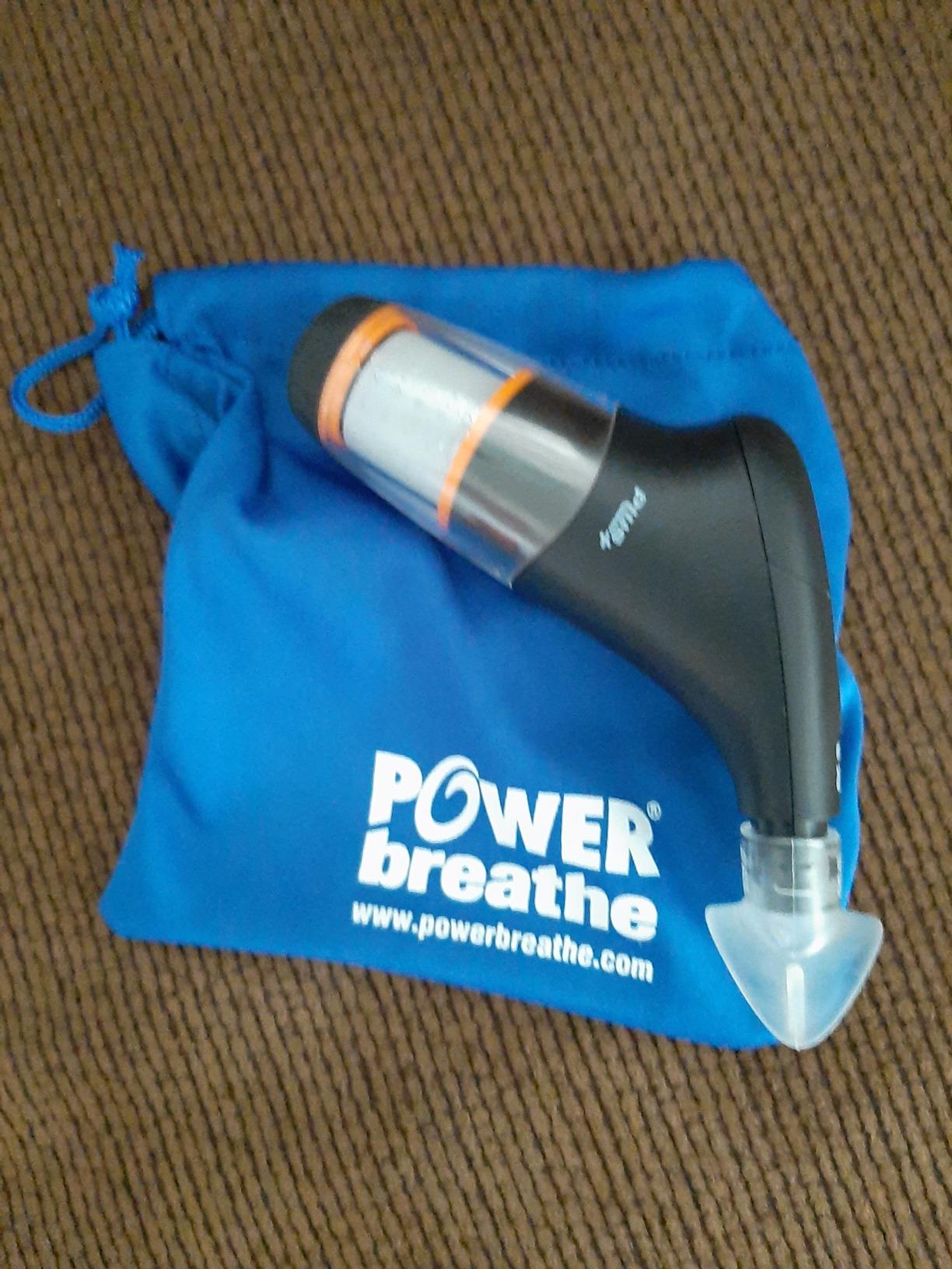 POWERbreathe Breathing Exercise Device, Breathing Trainer and Therapy Tool to Strengthen Breathing Muscles and Help Lung Capacity, Handheld Inspiratory Muscle Trainer - Black, Medium Resistance customer photo 1