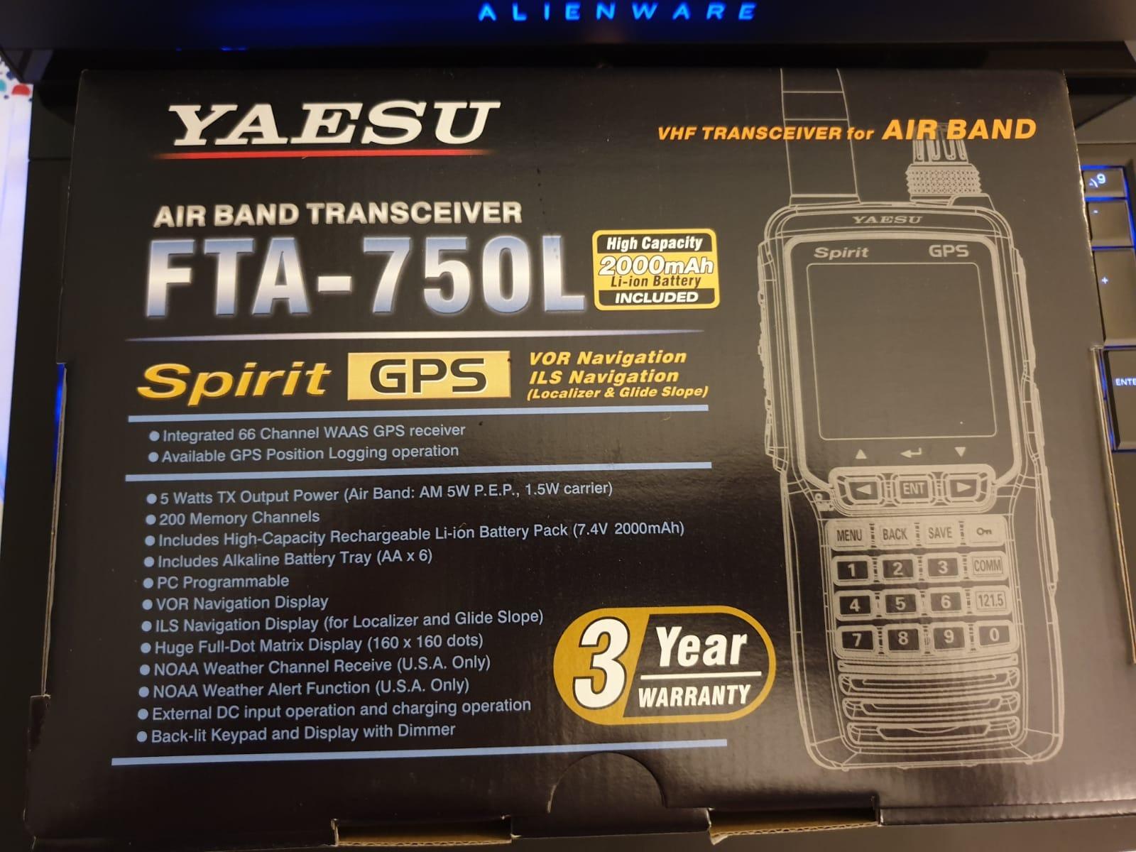 Yaesu FTA750L Handheld VHF Transceiver / GPS customer photo 2