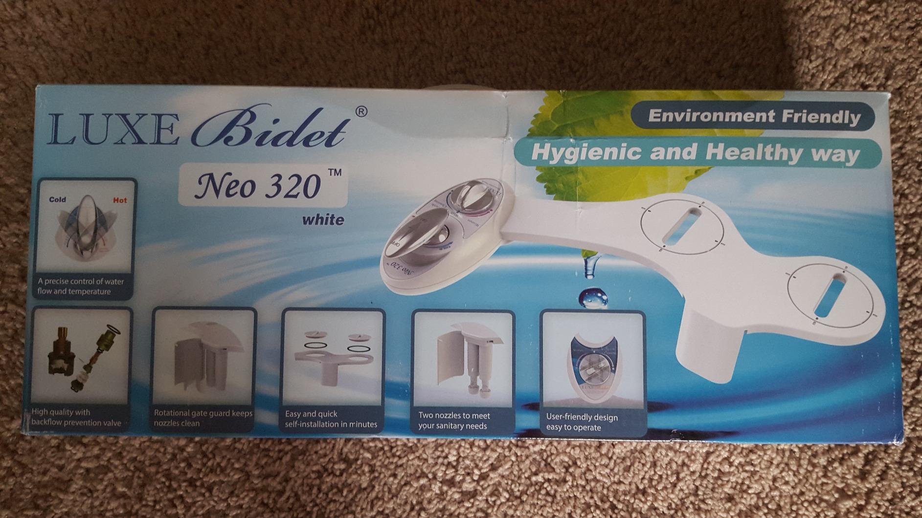 LUXE Bidet NEO 320 - Warm Water, Dual Nozzle, Self-Cleaning, Non-Electric Bidet Attachment for Toilet Seat, Adjustable Water Pressure, Rear & Feminine Wash (White) customer photo 2