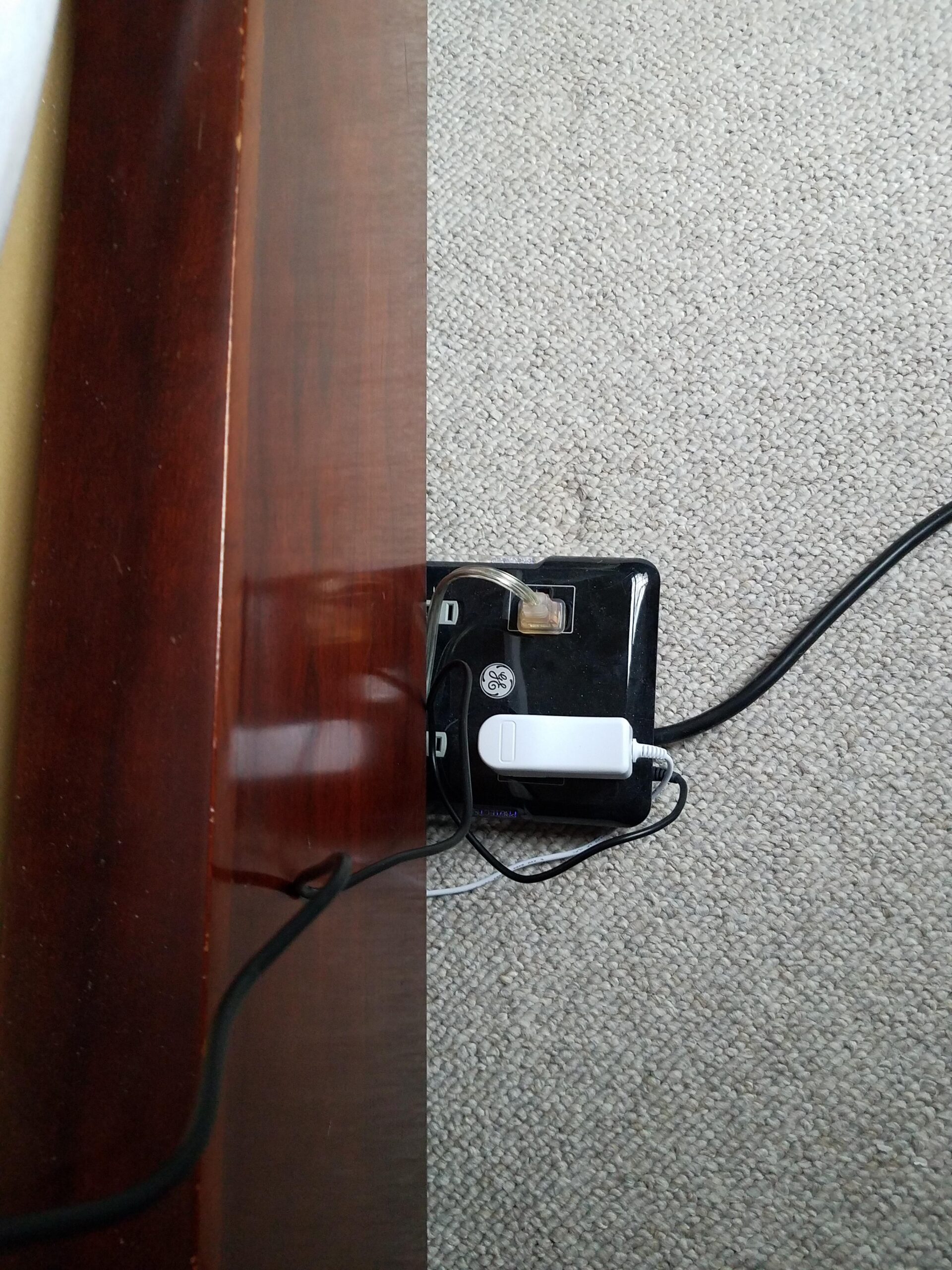GE UltraPro 12 Outlet Surge Protector, Tethered 2 USB Ports, 8 Ft Power Cord, 4320 Joules, Flat Plug, Power Filter, Circuit Breaker, Warranty, UL Listed, Black, 11824 customer photo 2