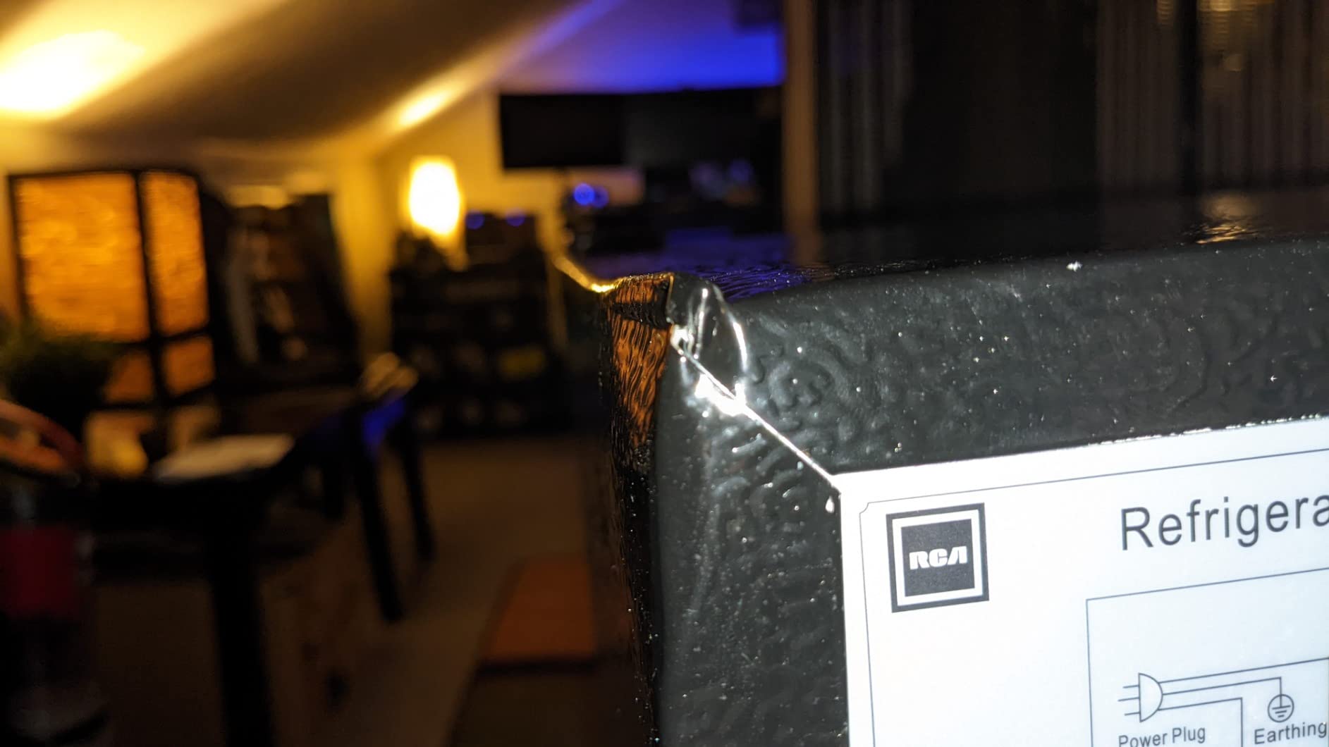 ARCTIC CHEF Mini Refrigerator-Freezer Compartment-Adjustable Thermostat Control-Reversible Doors-Ideal for Dorm, Office, RV, Garage, Apartment-Black, 3.2 CU.FT customer photo 1