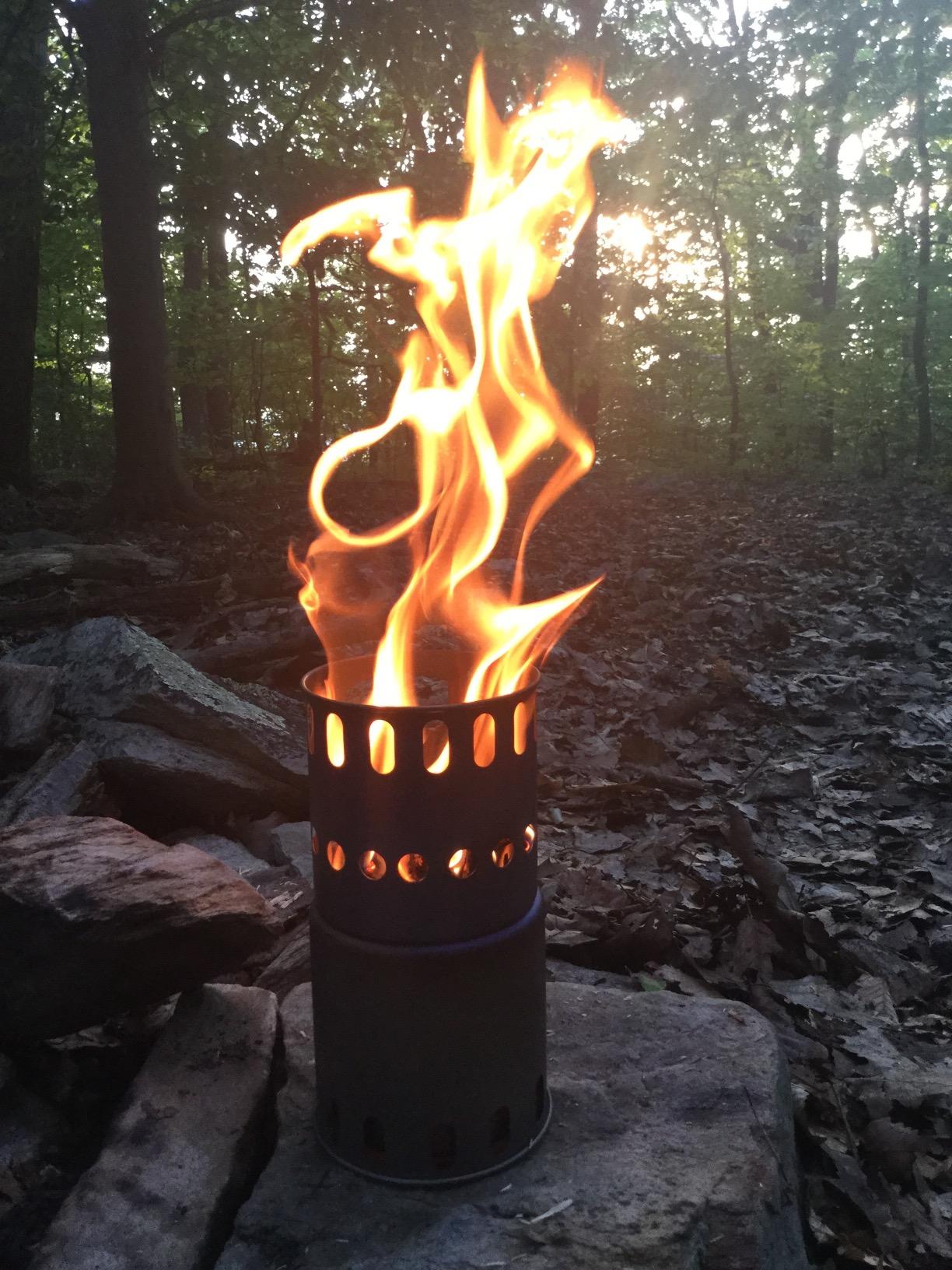 TOAKS Titanium Large Collapsible Wood Burning Stove - Ultralight, Compact & Durable for Backpacking, Camping, and Survival customer photo 1