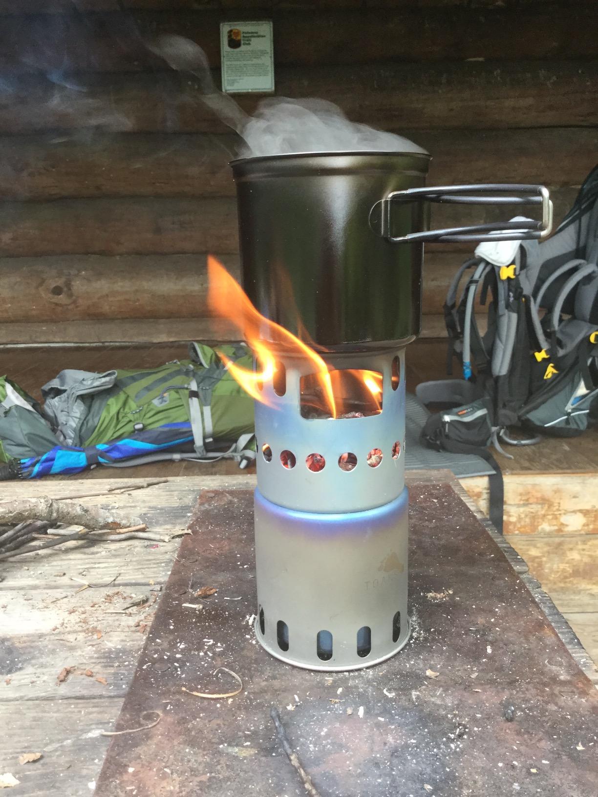 TOAKS Titanium Large Collapsible Wood Burning Stove - Ultralight, Compact & Durable for Backpacking, Camping, and Survival customer photo 2
