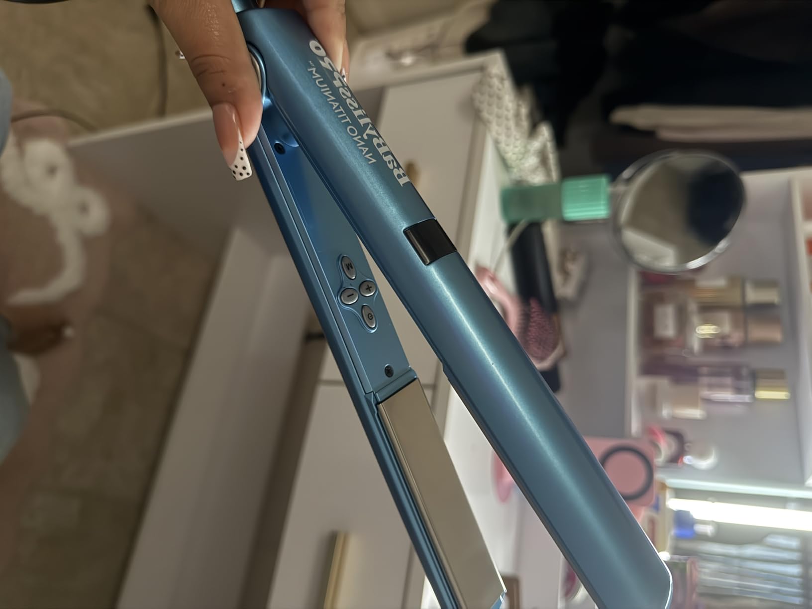 BaBylissPRO Nano Titanium Flat Iron Hair Straightener, Digital Flat Iron for Pro Salon Results customer photo 2