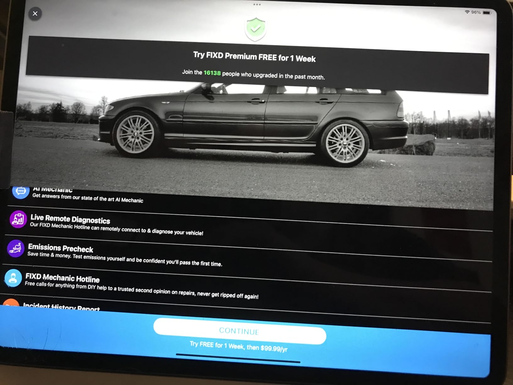 FIXD Bluetooth OBD2 Scanner for iPhone & Android - Diagnostic Scan Tool for Repairs and Car Buying - Check Engine Code Reader customer photo 1