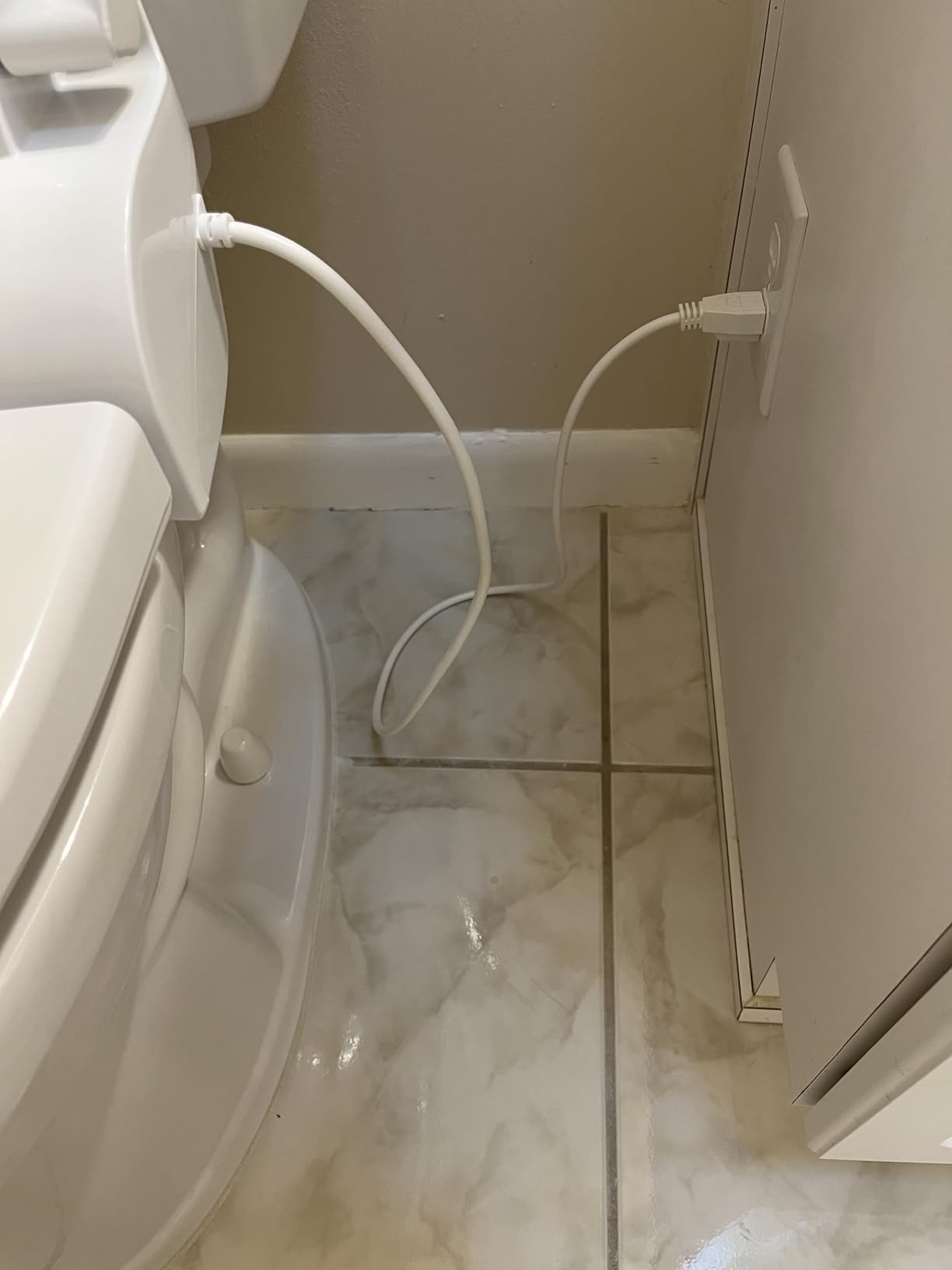 ALPHA BIDET JX2 Elongated Bidet Toilet Seat, White, Endless Warm Water, Bowl Mist, LED Light, Quiet Operation, Wireless Remote, Stainless Steel Nozzle, Sittable Lid, 3 Year Warranty customer photo 1