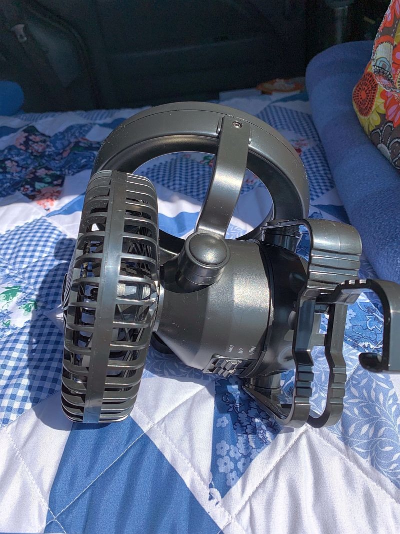 Odoland Portable LED Camping Lantern with Ceiling Fan - Hurricane Emergency customer photo 2