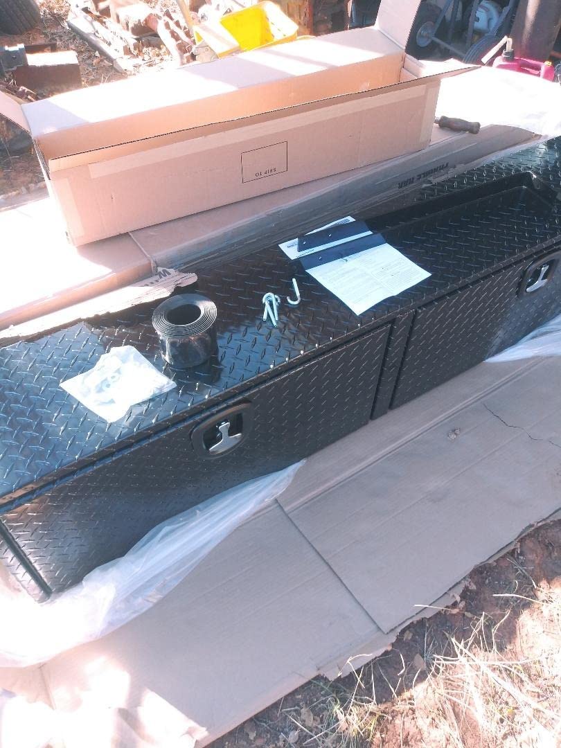 Buyers Products 1721551 Black Aluminum Diamond Tread Topsider Truck Box With Drop Door, 72 x 13 x 16 Inch customer photo 1