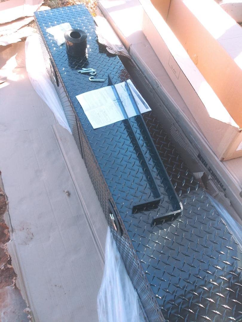 Buyers Products 1721551 Black Aluminum Diamond Tread Topsider Truck Box With Drop Door, 72 x 13 x 16 Inch customer photo 2
