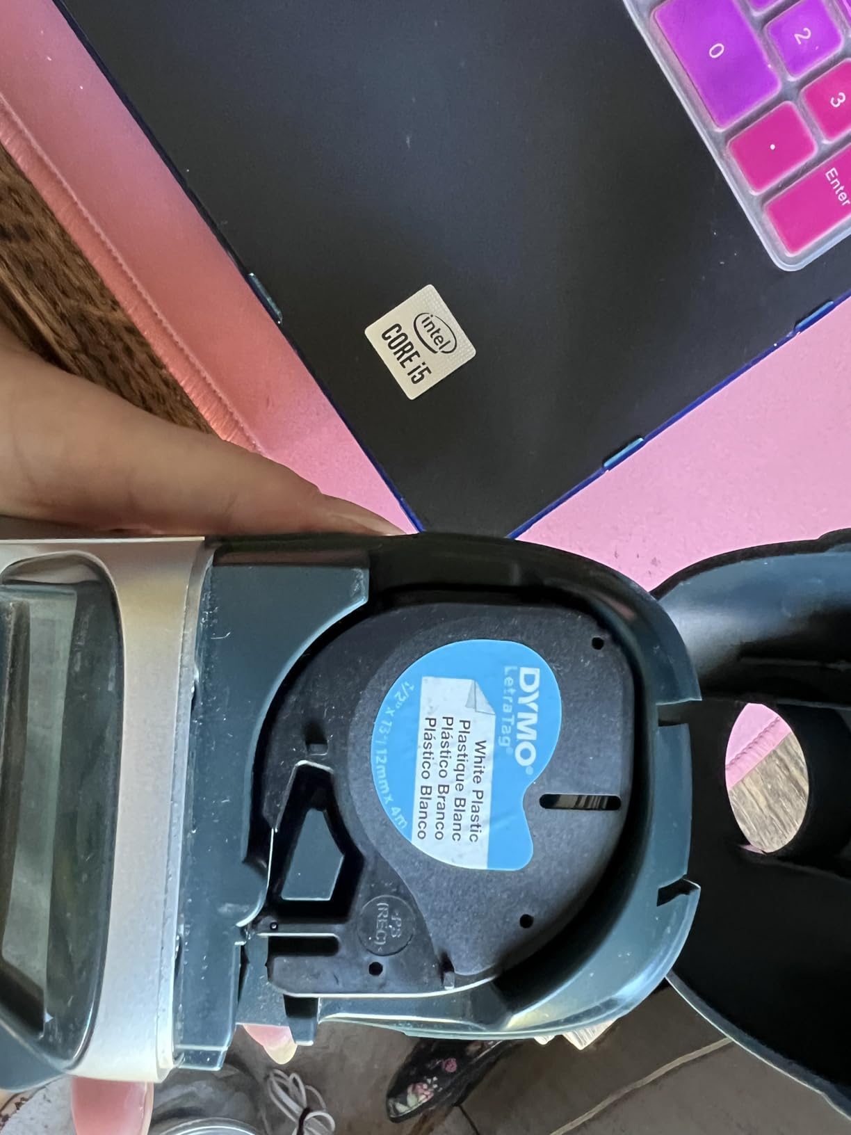 DYMO Label Maker Machine with Tape - 100H LetraTag Handheld, Comes with 3 LT label tapes. Great for Home & Office Organization customer photo 1