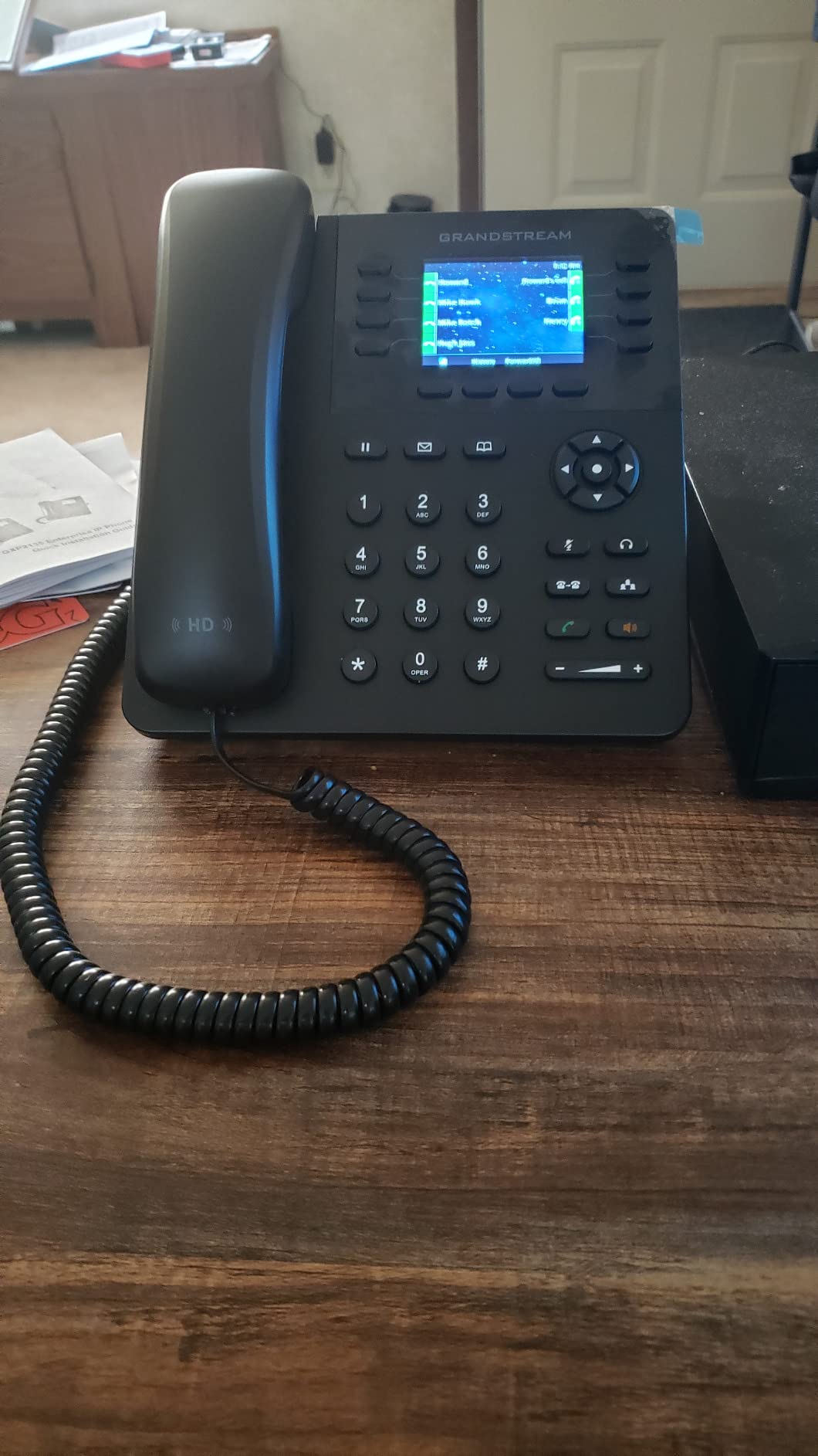 Grandstream GXP2135 IP Phone | 8 Lines, 4 SIP Accounts | 2.8-Inch Color Display | Dual-Port Gigabit Ethernet with Integrated PoE customer photo 1