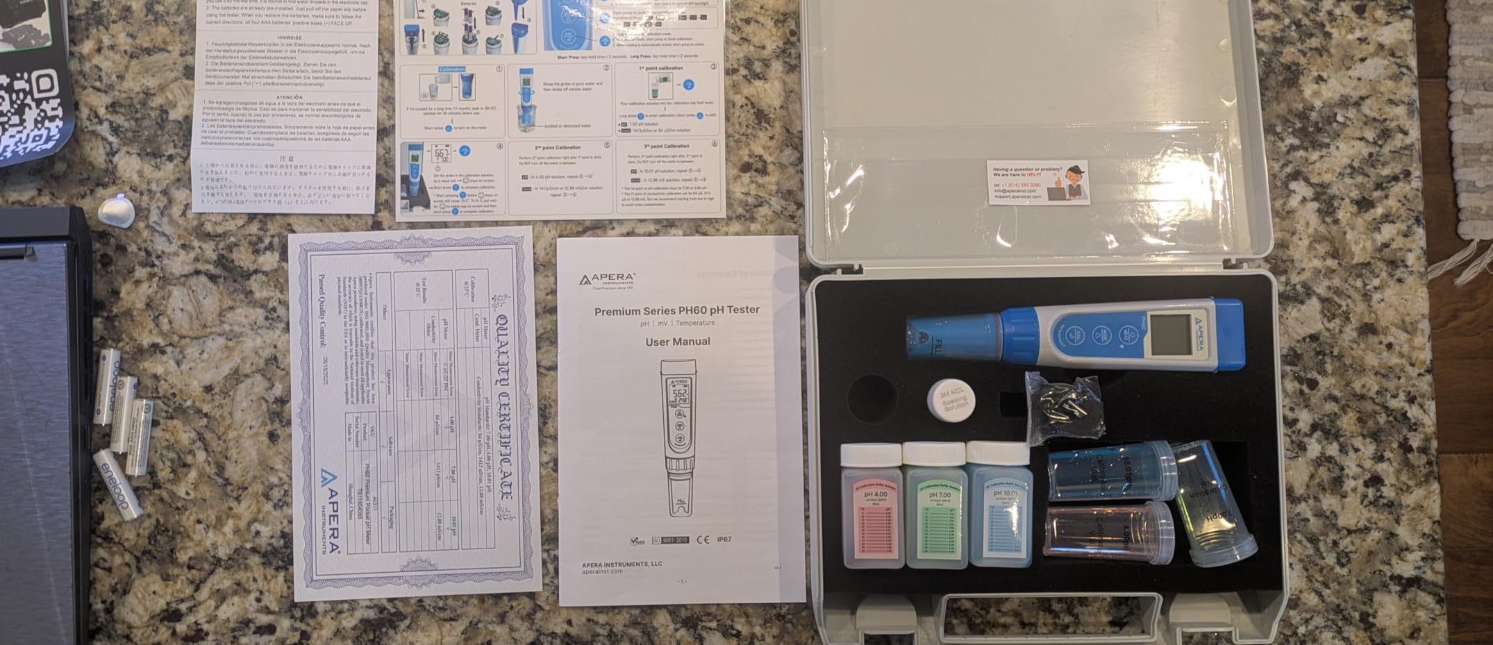 Apera Instruments AI311 Premium Series PH60 Waterproof pH Pocket Tester Kit, Replaceable Probe, ±0.01 pH Accuracy customer photo 1