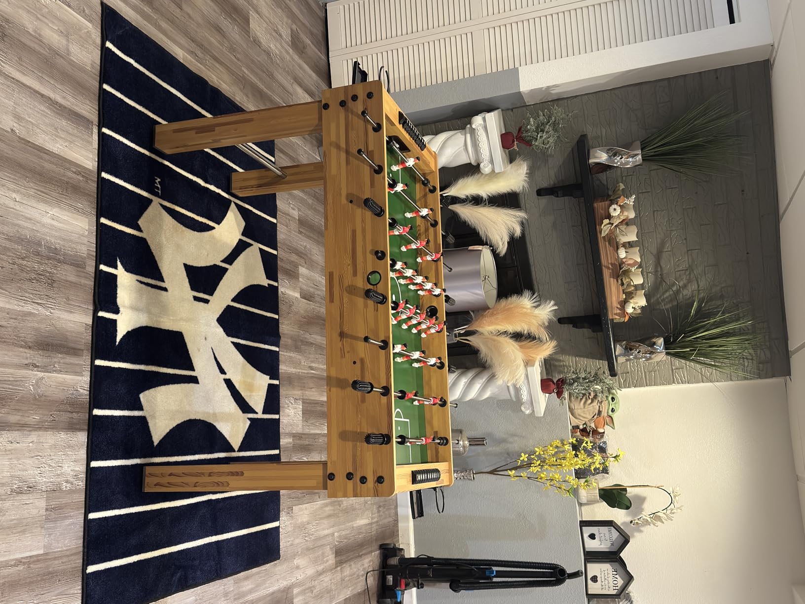 Best Choice Products 48in Foosball Table for Kids and Adults, Game Room Arcade Soccer Game Table w/ 2 Balls, 2 Cup Holders, Ergonomic Handles, Chrome Finished Metal Bars customer photo 1