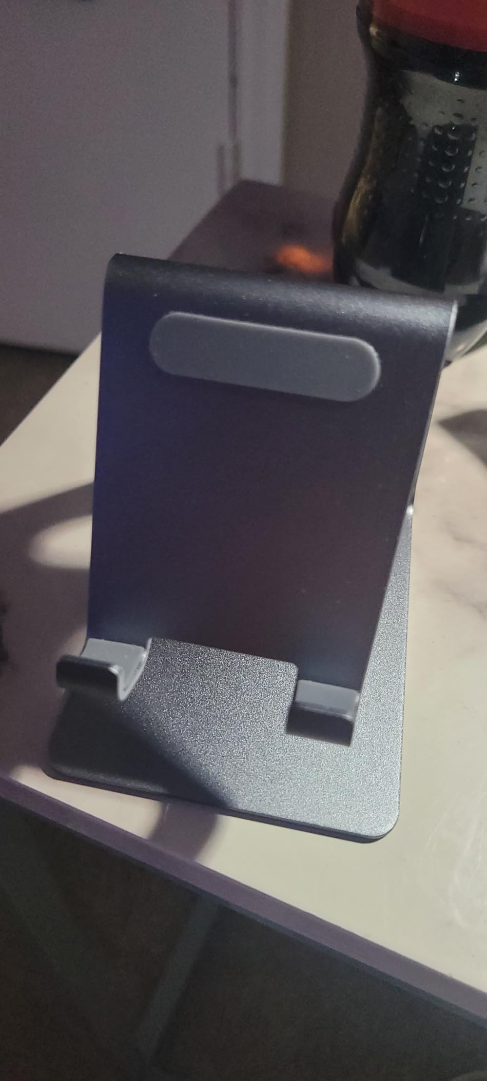 Lamicall Cell Phone Stand, Phone Dock: Cradle, Holder, Stand for Office Desk - Black customer photo 1