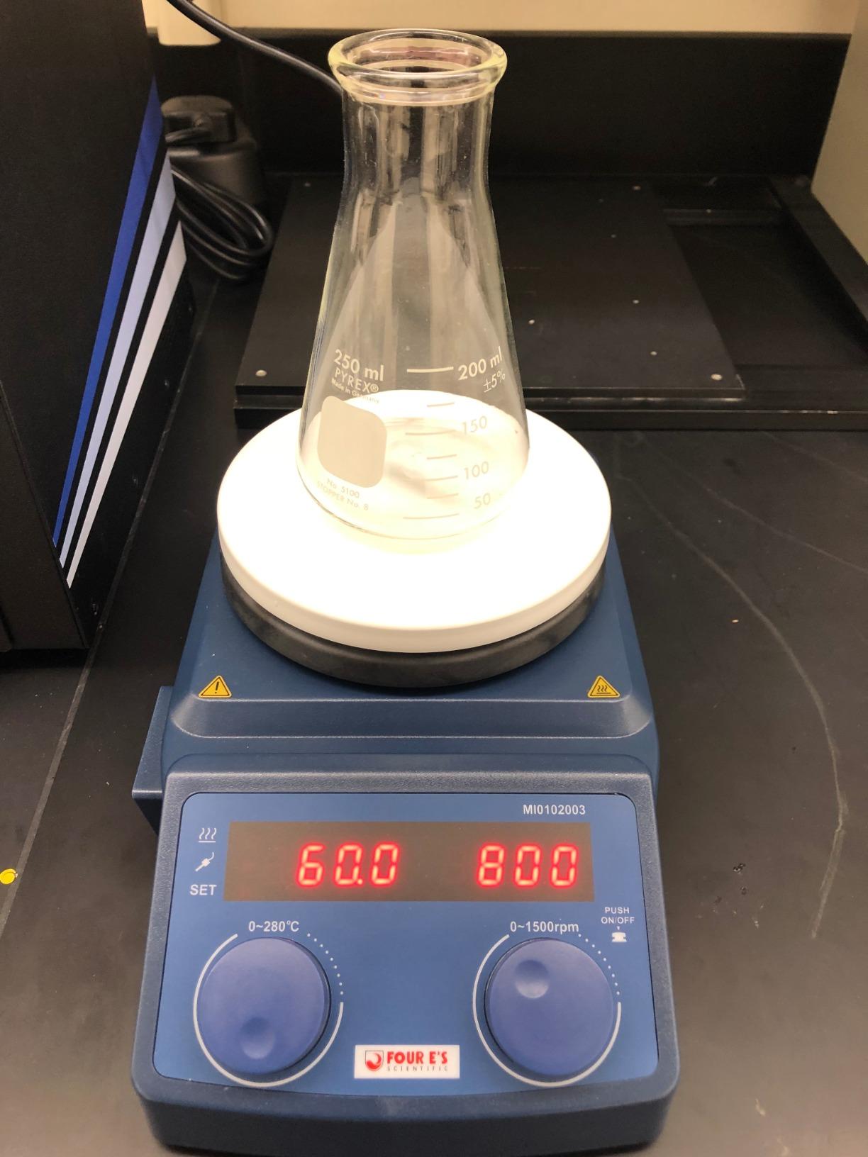 FOUR E'S SCIENTIFIC 5 Inch Magnetic Stirrer Hot Plate Max Temp 280℃/536°F | Max 5L Stirring Capacity | 100-1500RPM | 110V | Laboratory Hot Plate with Temp Probe Sensor & Stir Bar (Not Include Stand) customer photo 2