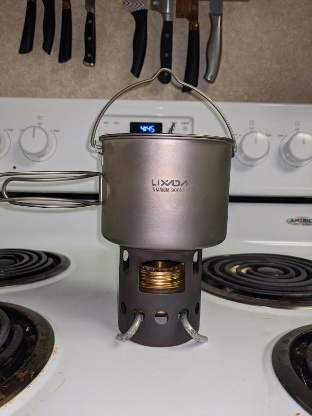 TOAKS Titanium Small Collapsible Wood Burning Stove - Ultralight, Compact & Durable for Backpacking, Camping, and Survival customer photo 1