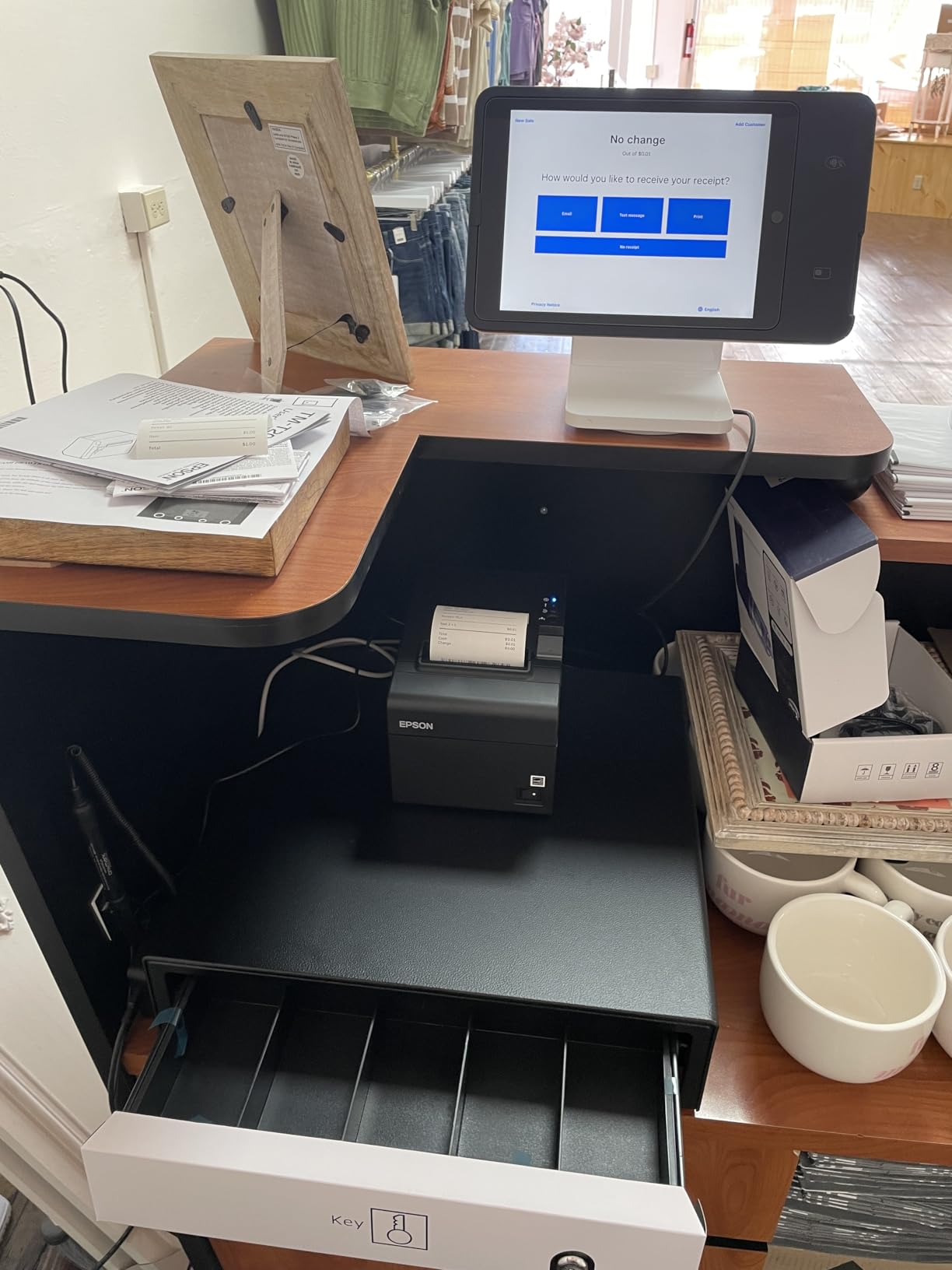 Hardware Bundle for Square - Cash Drawer and Thermal Receipt Printer [Compatible with Square Stand and Square Register] customer photo 1